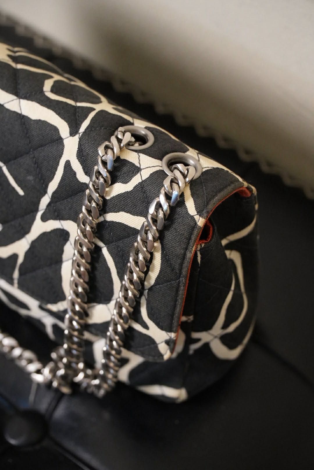 Chanel Chanel Karl Lagerfeld CC Quilted Print Canvas Single Flap Size ONE SIZE - 8 Thumbnail