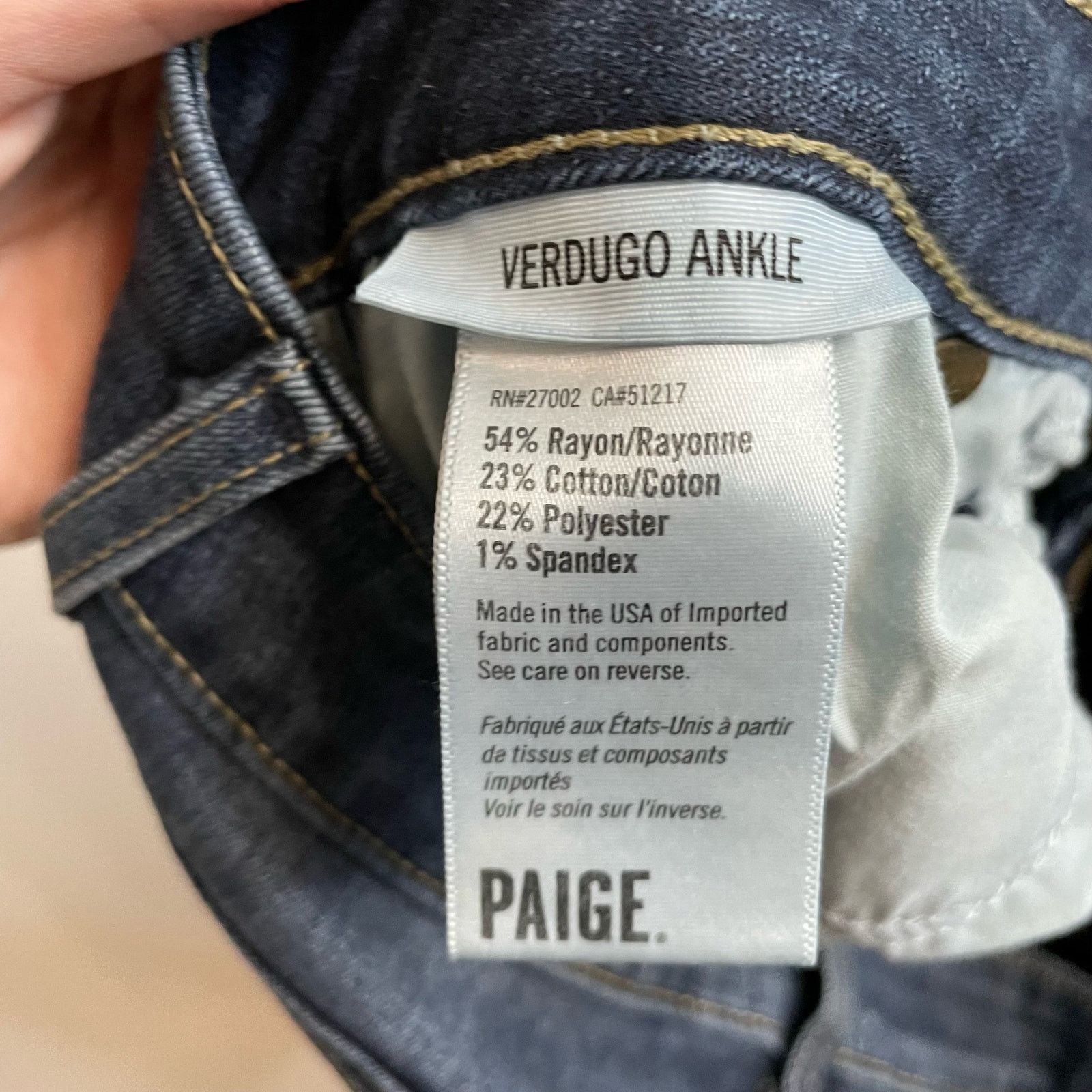 Paige Paige Verdugo Ankle Jeans 30 Womens Denim Casual Skinny Size 30" / US 8 / IT 44 - 5 Thumbnail