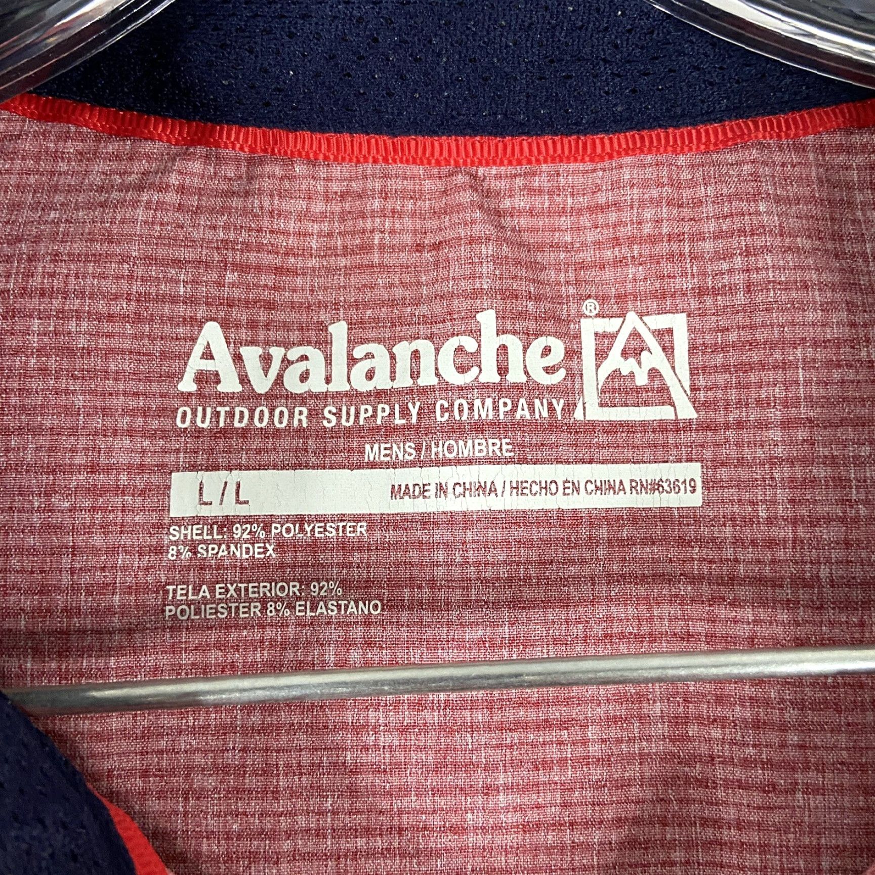 Avalanche Avalanche Button-Up Shirt Men L Red Outdoor Breathable Pockets Short Sleeve Mens Size US 33 - 6 Thumbnail