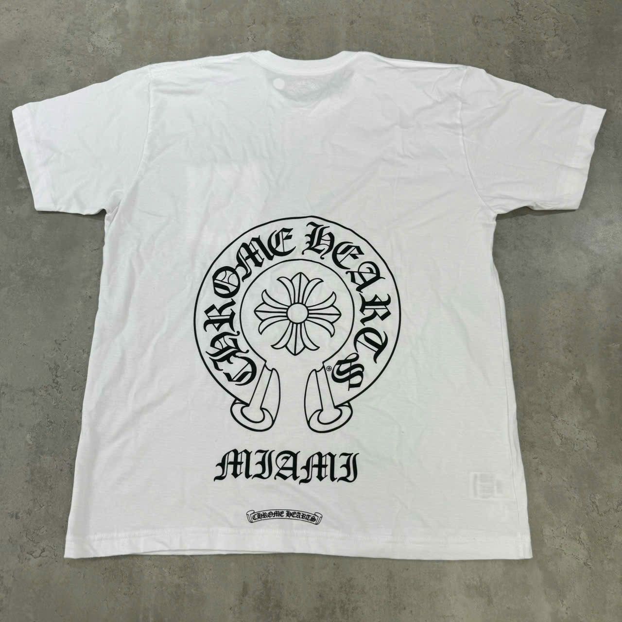 Chrome Hearts Chrome Hearts Miami Exclusive Short Sleeve Tee Shirt White Size US XL / EU 56 / 4 - 1 Thumbnail