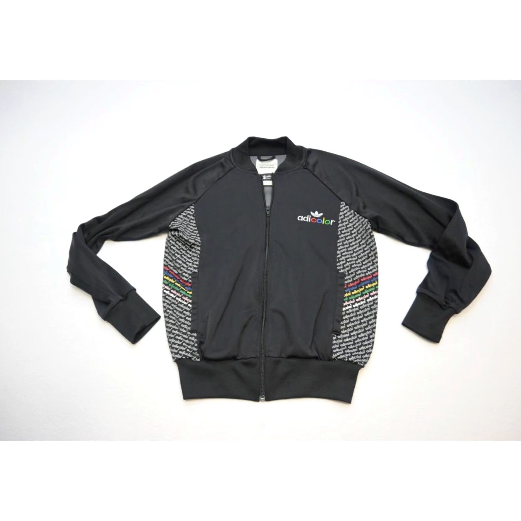 ADIDAS ORIGINALS BK5 Adi-Color Black Series DaVinci zip up outlet track jacket. Size S