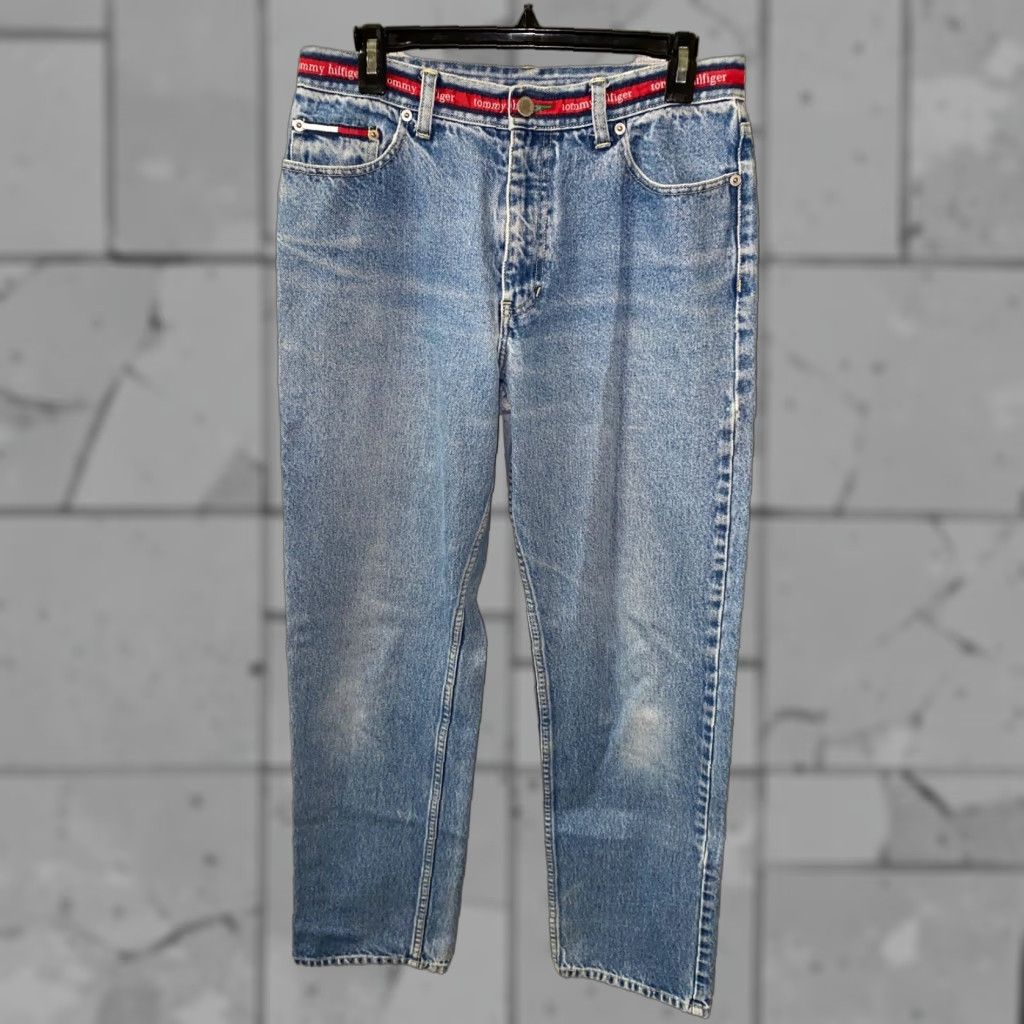 Tommy Hilfiger VINTAGE Tommy Hilfiger Jeans Womens Denim Zip Fly Jeans Size 7 Blue Size 28" / US 6 / IT 42 - 1 Thumbnail