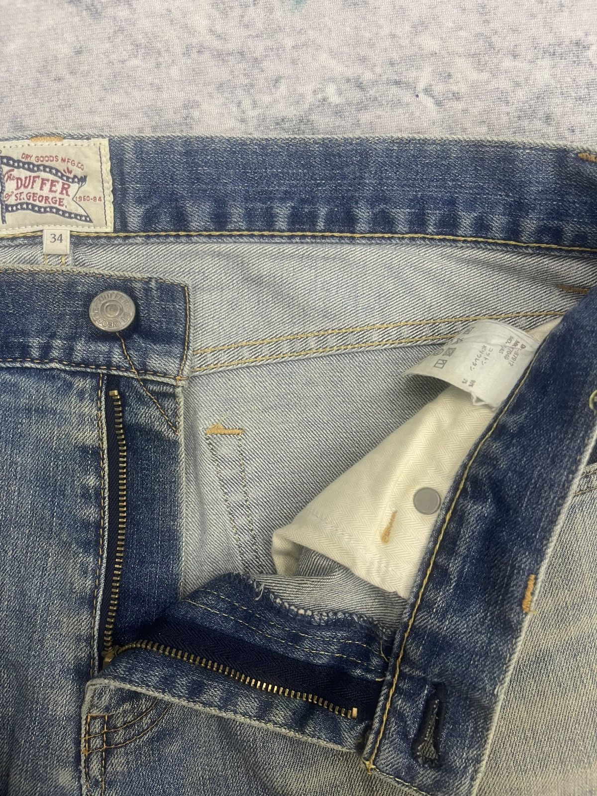 The Duffer of St.George Vintage Duffer Denim Distressed s22 Size US 34 / EU 50 - 11 Thumbnail