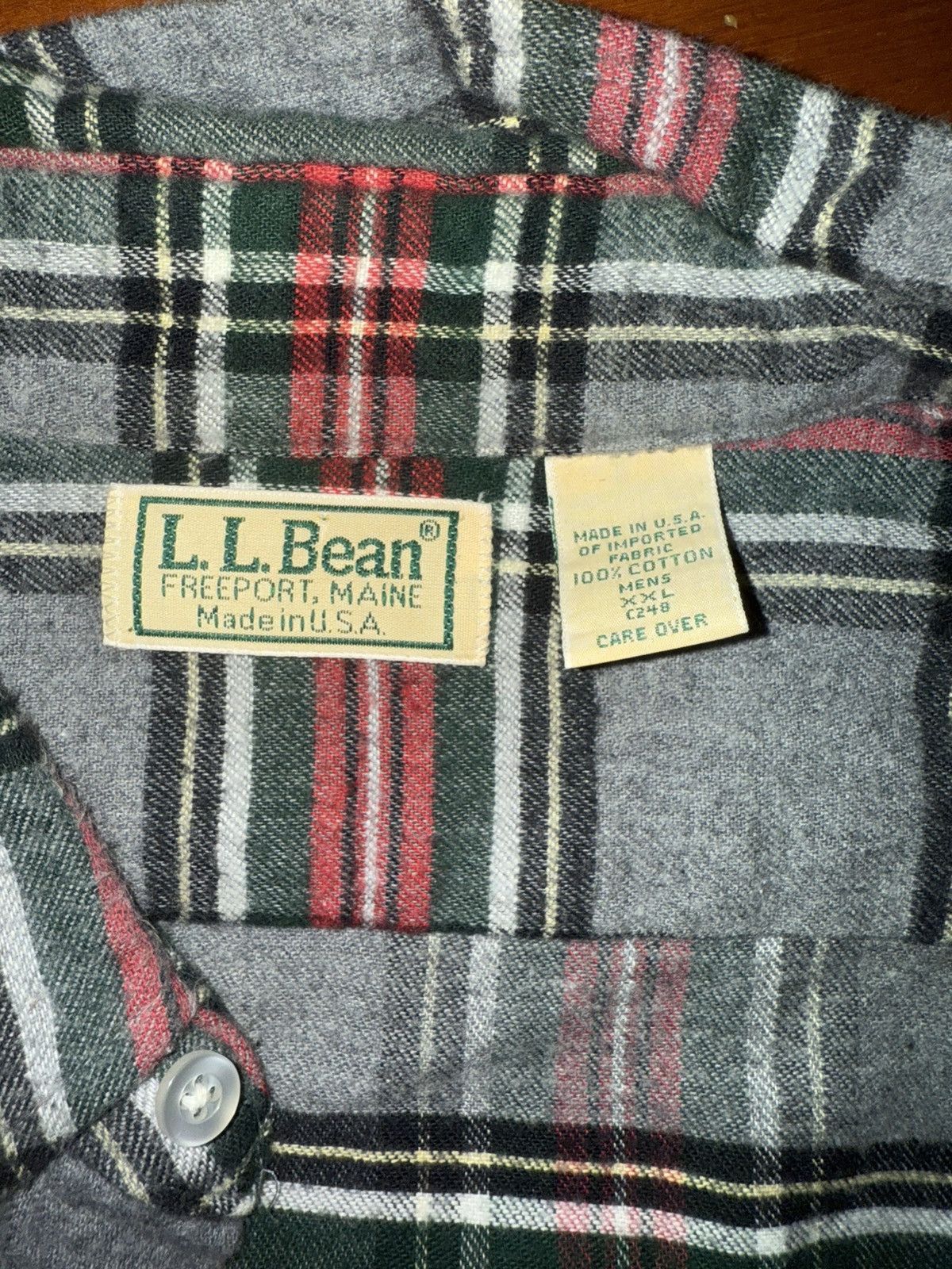 L.L. Bean × Vintage Vintage L.L.Bean Flannel Size US XXL / EU 58 / 5 - 3 Thumbnail