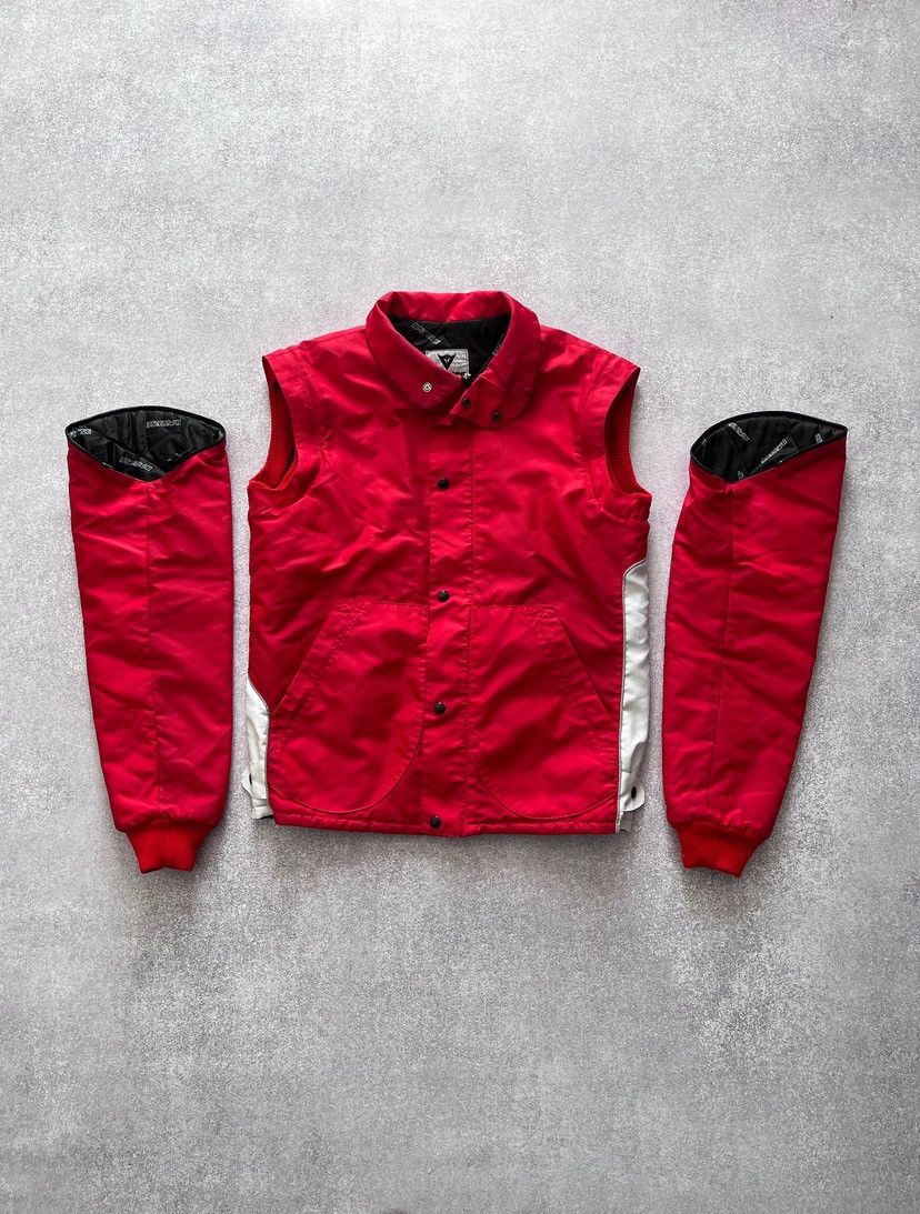 Dainese Vintage 2in1 Dainese Red Moto Modular Jacket L Y2K Size US L / EU 52-54 / 3 - 2 Thumbnail