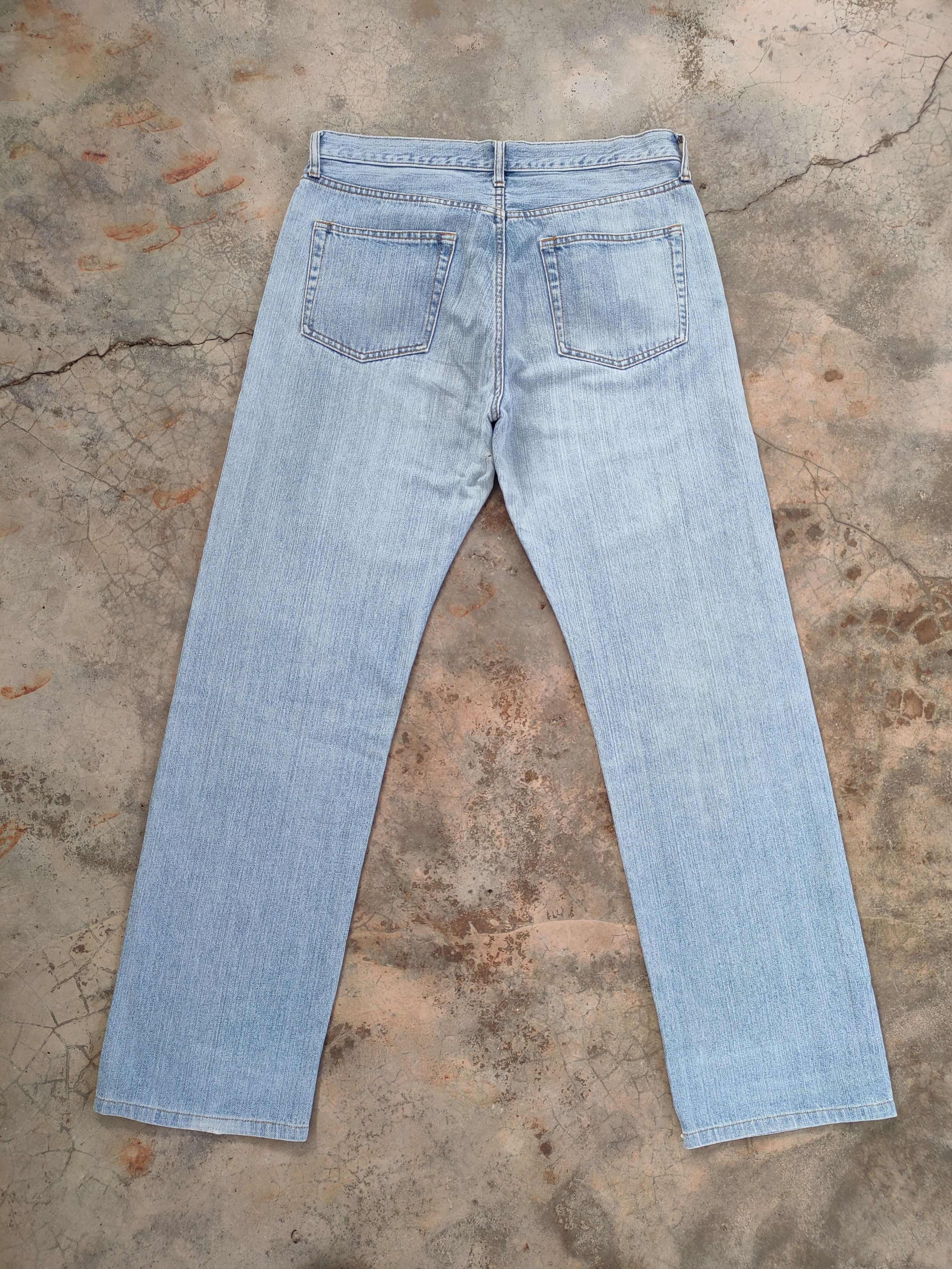 Japanese Brand × Jean × Vintage W35 VINTAGE JAPAN STRAIGHT FADED DISTRESSED JEAN DENIM PANTS Size US 35 - 7 Thumbnail