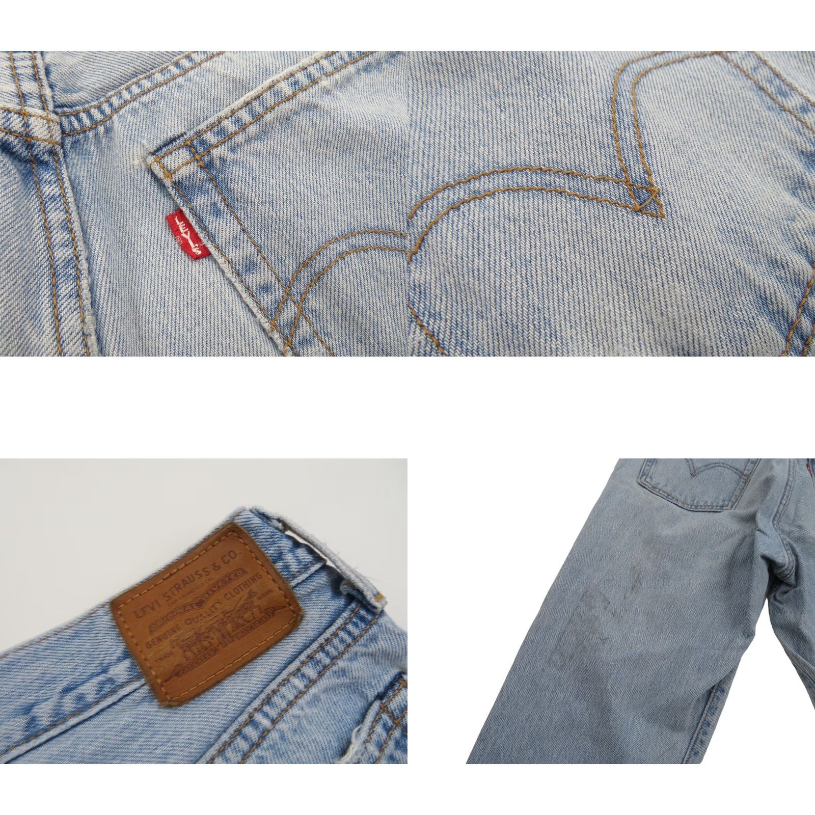 Levi's Levi'S Premium Big E Wedgie Jeans 28x25 High Rise Straight Fit Button Fly Denim Size 28" / US 6 / IT 42 - 9 Thumbnail