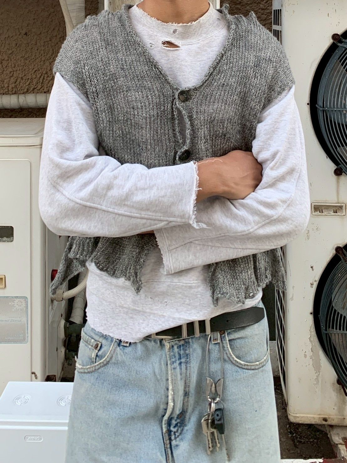 Issey Miyake Plantation by Issey miyake Knit Sleevelees Size US S / EU 44-46 / 1 - 1 Thumbnail