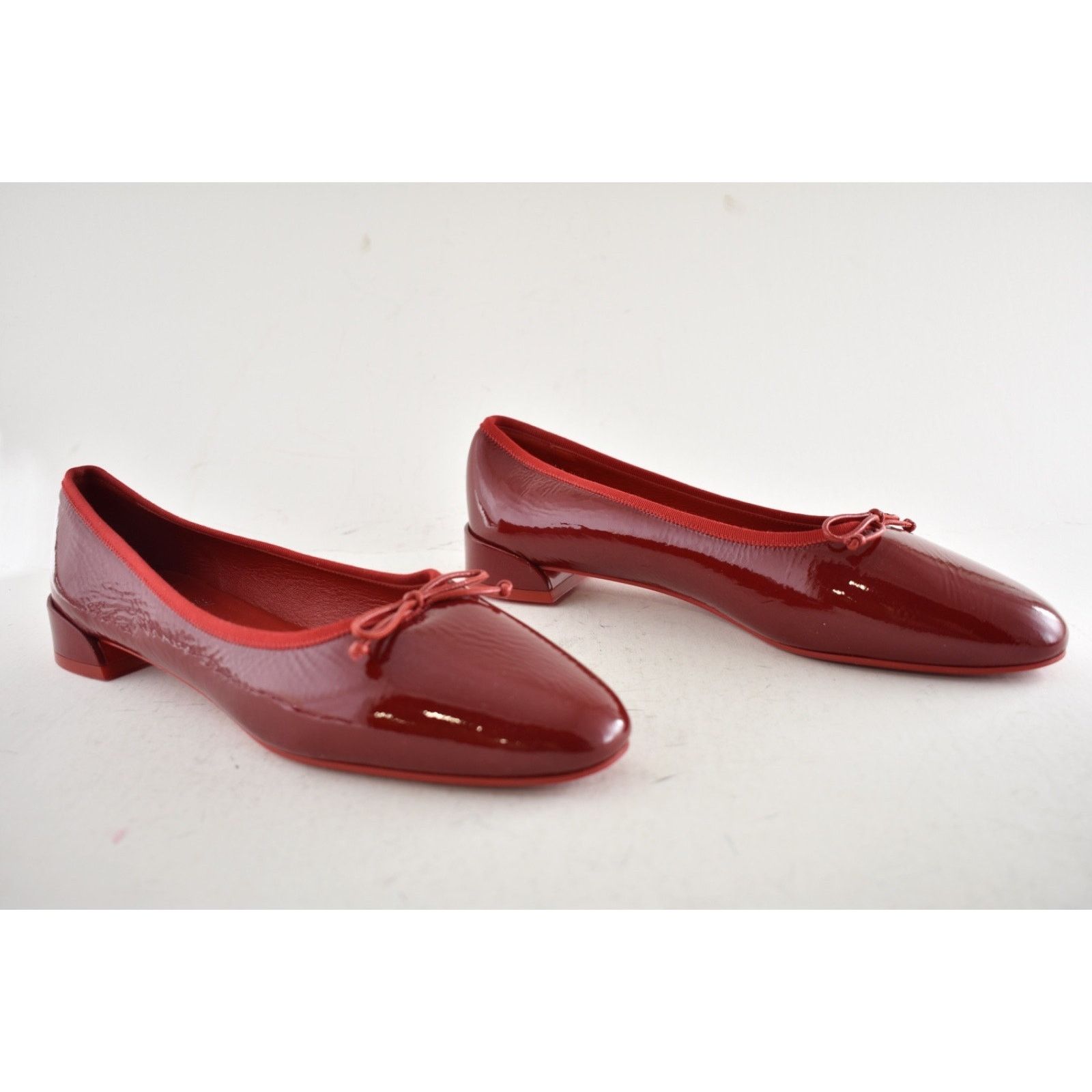 Christian Louboutin Christian Louboutin Sweetie Jane Flat Loubi Red Patent Vog Size US 9 / IT 39 - 4 Thumbnail