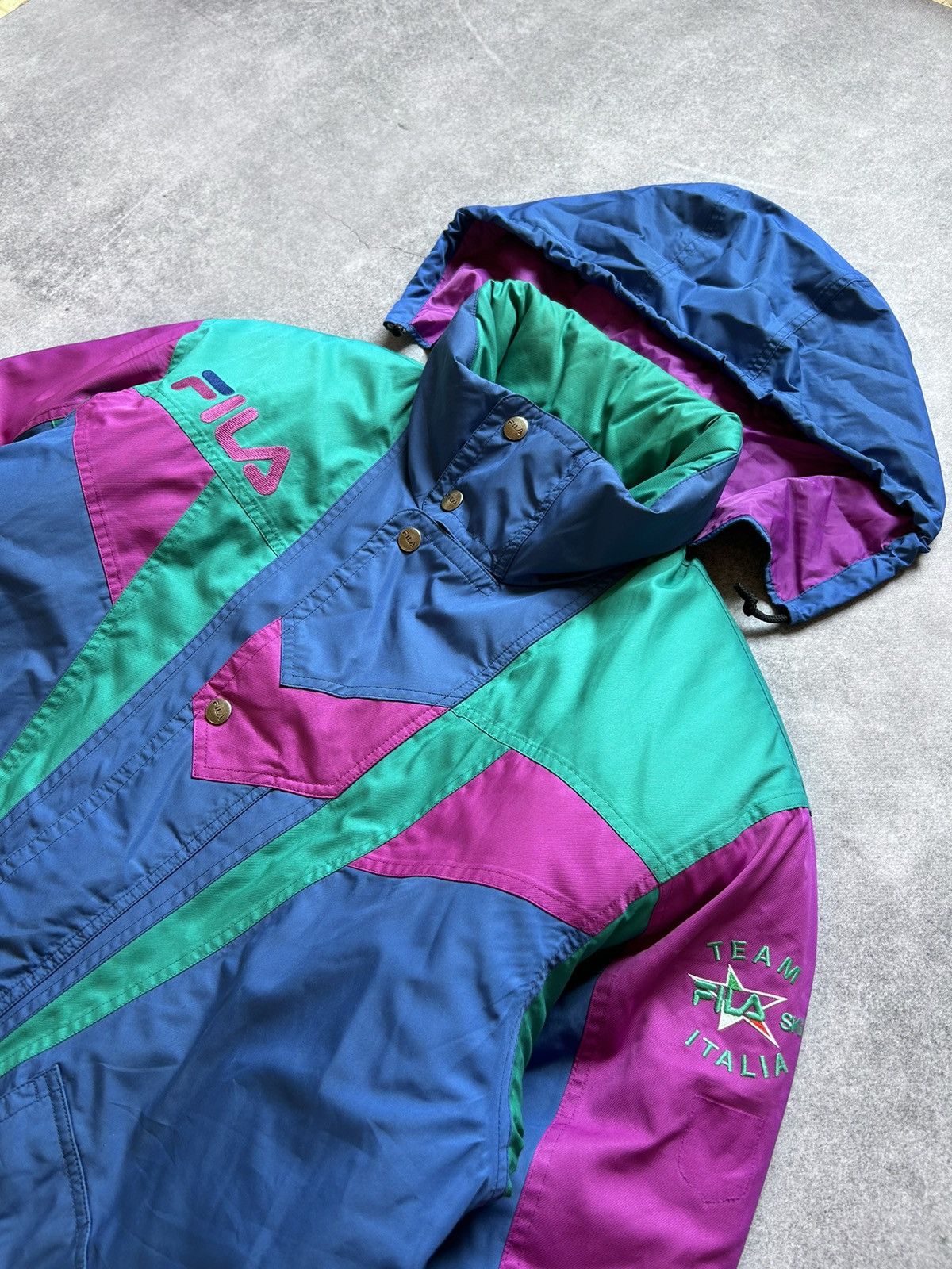Fila Vintage Fila Italia 🇮🇹 team ski jacket very rare 90s Size US XL / EU 56 / 4 - 4 Thumbnail