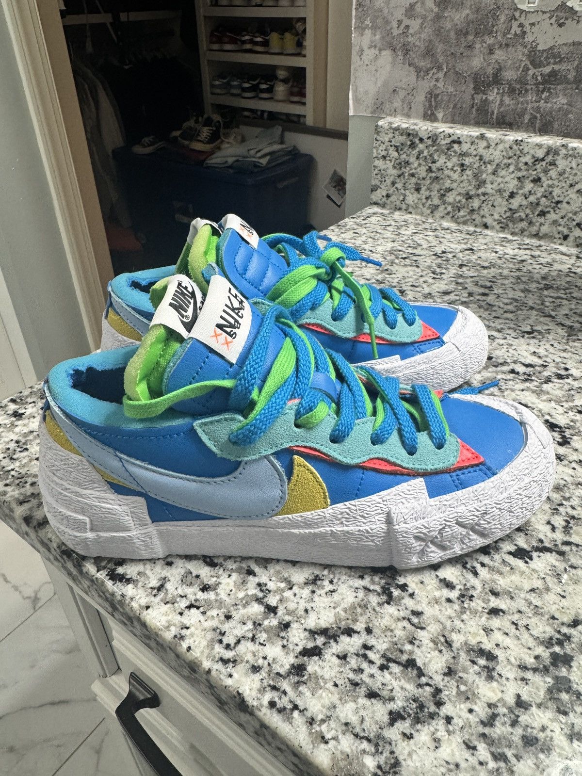Kaws × Nike × Sacai Nike x sacai x KAWS Blazer Low Size US 5 / EU 37 - 1 Thumbnail
