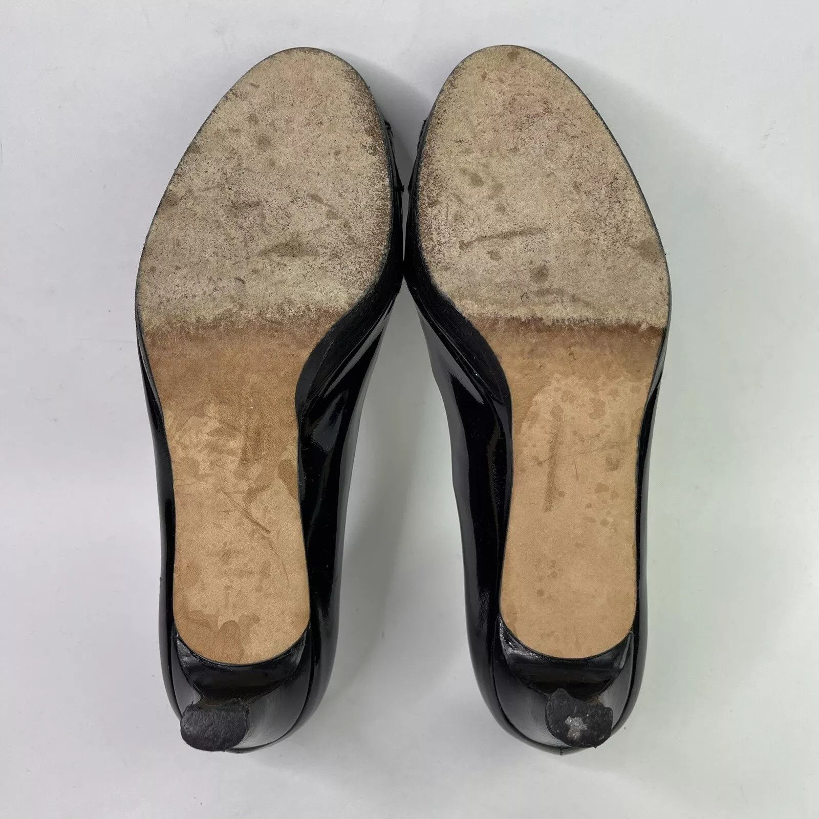 Stuart Weitzman Stuart Weitzman Black Patent Leather Strap Peep Toe 9.5M Size US 9.5 / IT 39.5 - 6 Thumbnail