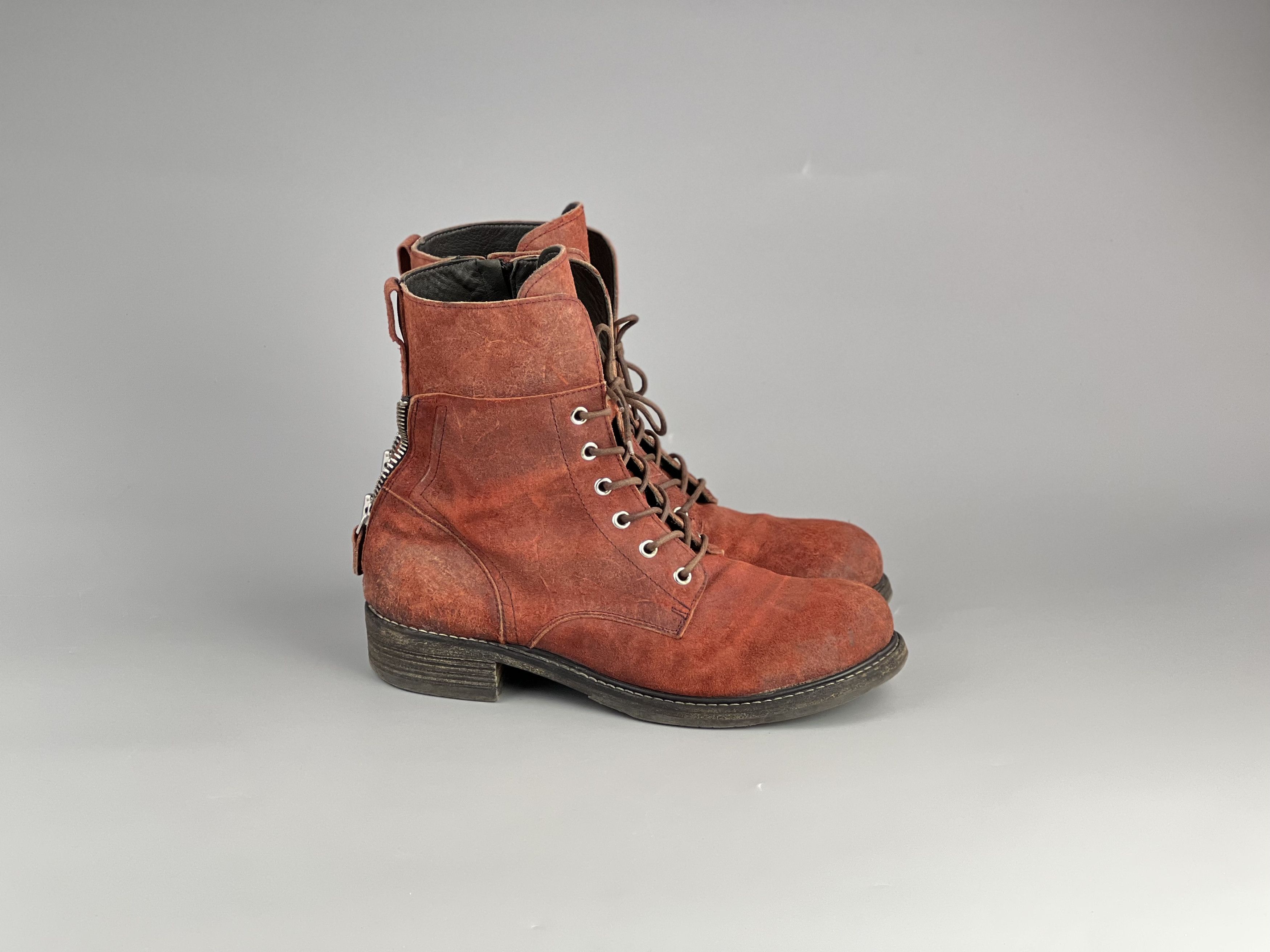 MoMA Moma Women's Leather Ankle Boots Lace Up Zip Size EU40 US9 Size US 9 / IT 39 - 1 Thumbnail