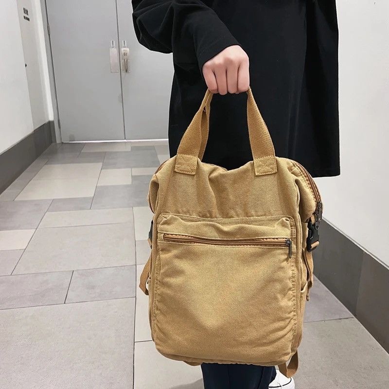 Japanese Brand Canvas Backpack Size ONE SIZE - 2 Thumbnail