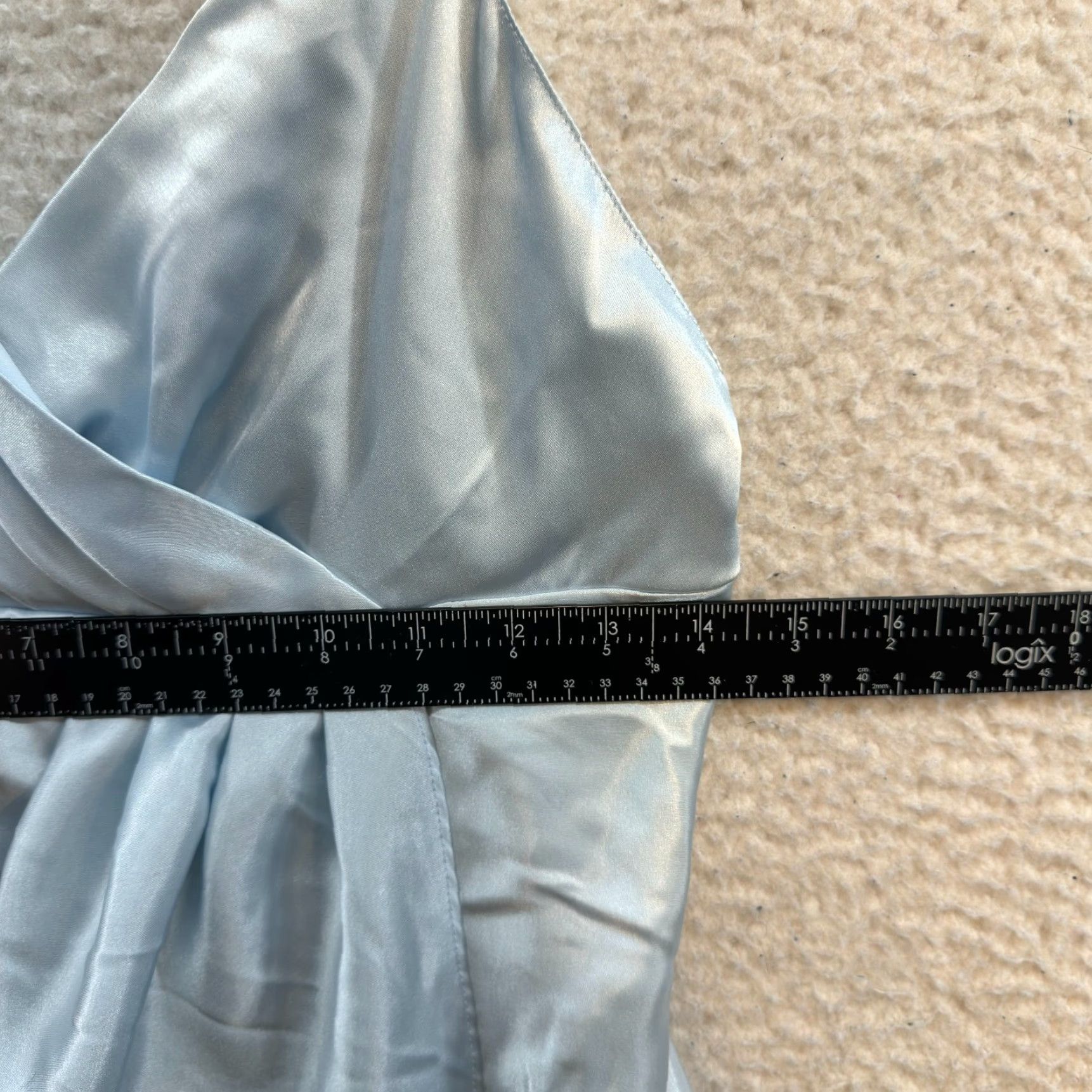 Vintage VINTAGE 90s Y2K Slip Dress Satin Blue M Womens Coquette Fairy Grunge Size M / US 6-8 / IT 42-44 - 4 Thumbnail