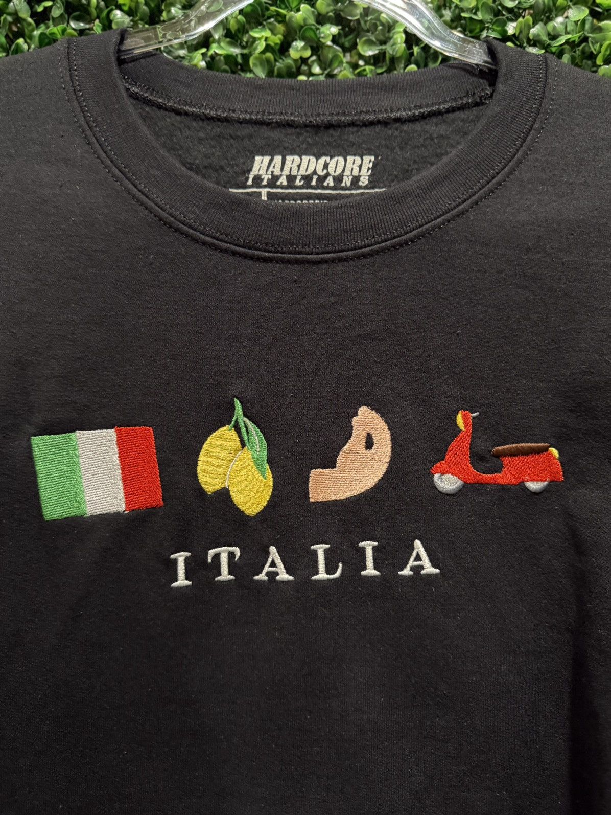 Other Italia embroidered crewneck by Hardcore Italians . BNWOT XL Size US XL / EU 56 / 4 - 6 Thumbnail