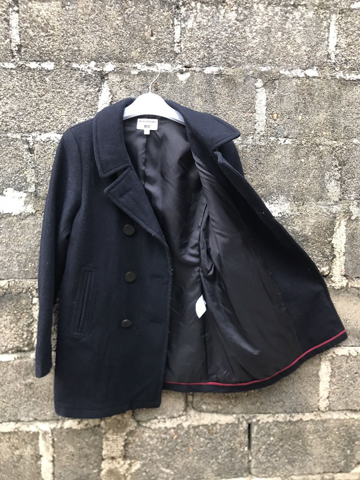 Uniqlo 🌟Ines De La Fressange Uniqlo Wool Double Breast Peacoat Size M / US 6-8 / IT 42-44 - 8 Thumbnail