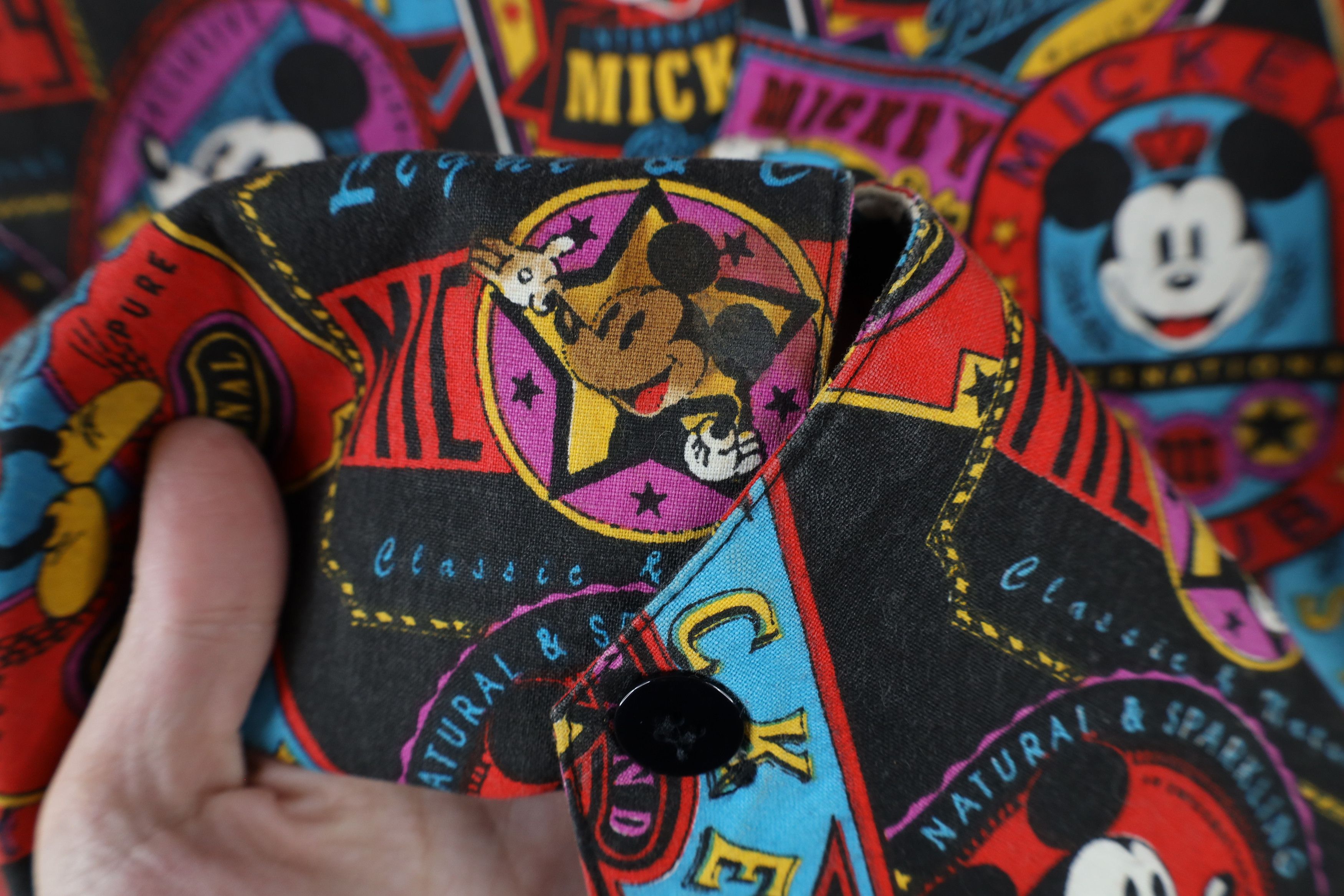 Disney × Vintage Vintage 90s Disney Mickey Mouse All Button Vest Jacket Size US L / EU 52-54 / 3 - 4 Thumbnail