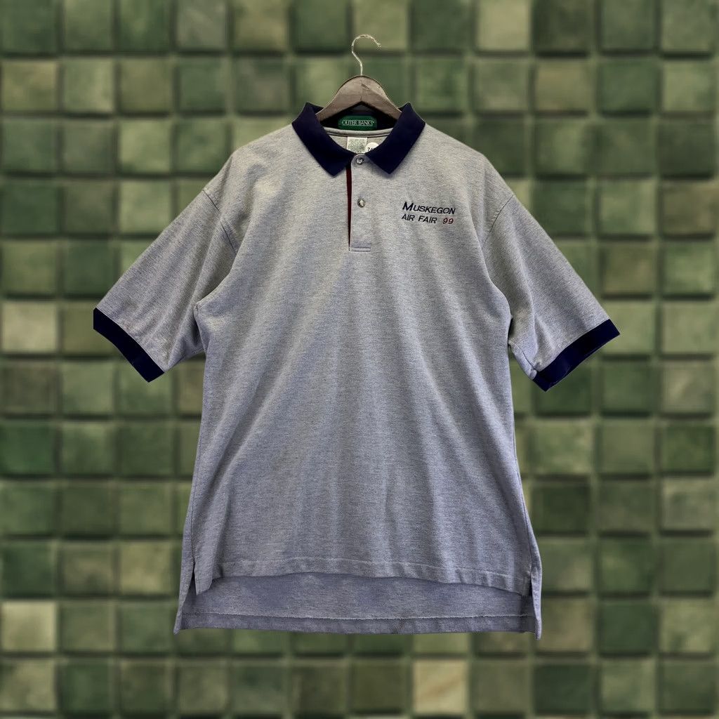 Vintage VINTAGE 1999 Outer Banks Polo Shirt Gray XL Men’s/Adults Casual Cotton Short Sleeve Size US XL / EU 56 / 4 - 1 Thumbnail