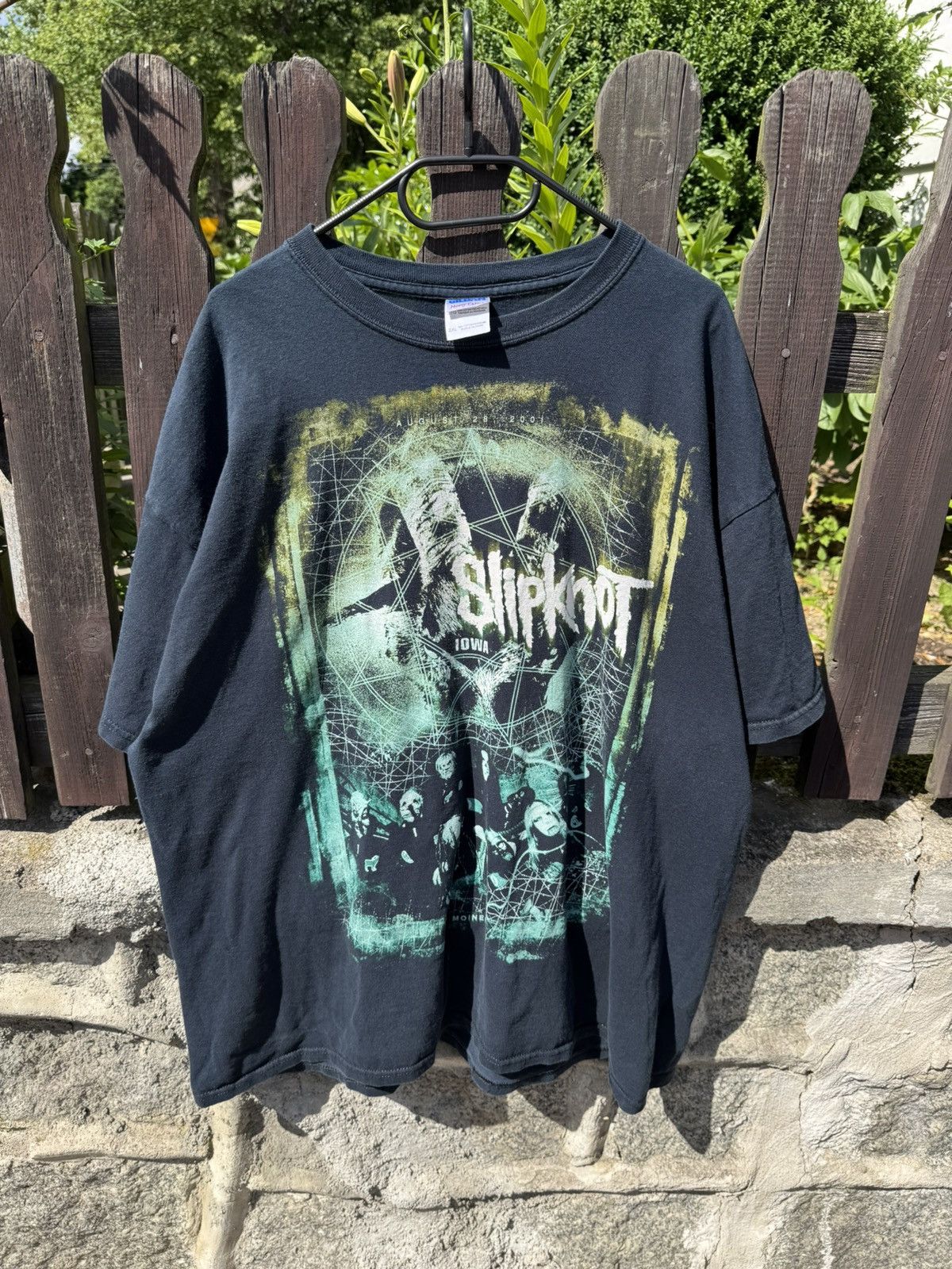 Slipknot Vintage Slipknot lOWA 00s Band Tee Oversized AOP Black Metal Size US XXL / EU 58 / 5 - 4 Thumbnail