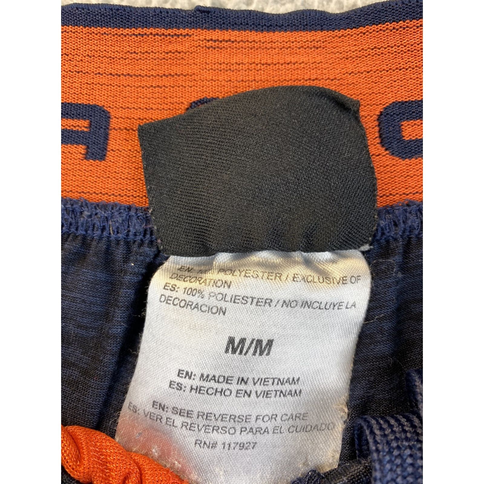Vintage And1 Mens Basketball Gym Workout Running Shorts Orange Blue M Loose 76-13 Size US 31 - 4 Thumbnail