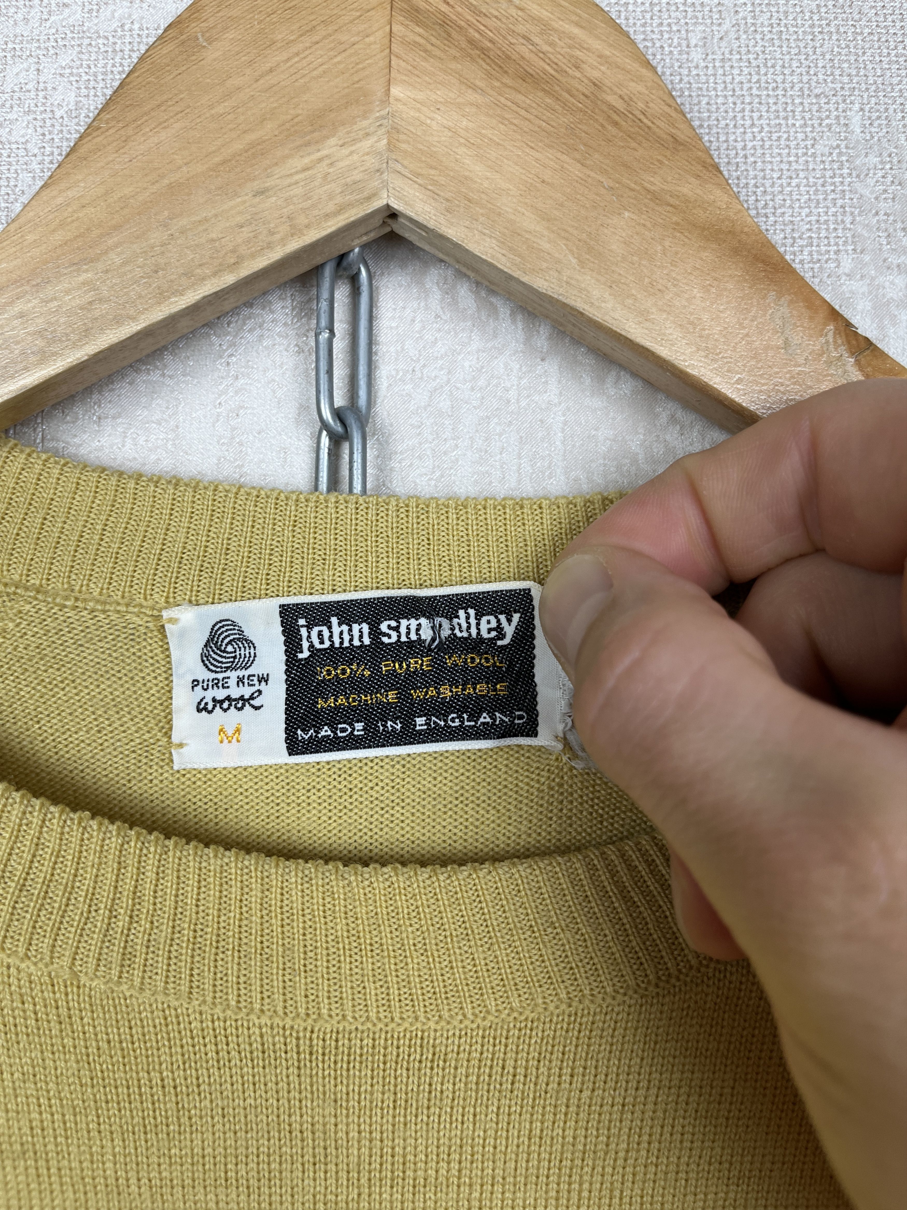 John Smedley 70s John Smedley Vintage Wool Sweater Crew Neck Size US M / EU 48-50 / 2 - 4 Thumbnail