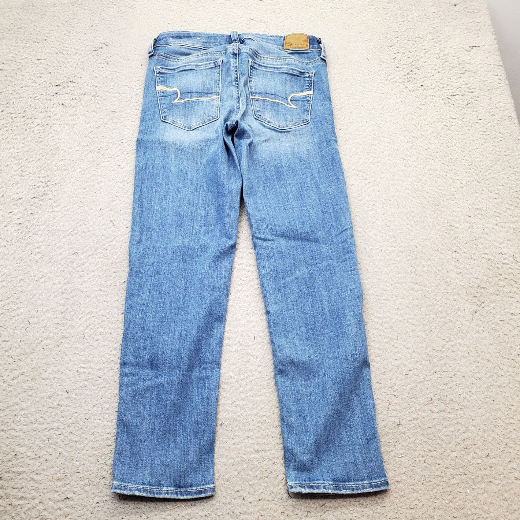 American Eagle Outfitters American Eagle Outfitters Jeans Womens Size 2 Blue Denim Next Level Stretch Straight Size 26" / US 2 / IT 38 - 2 Thumbnail