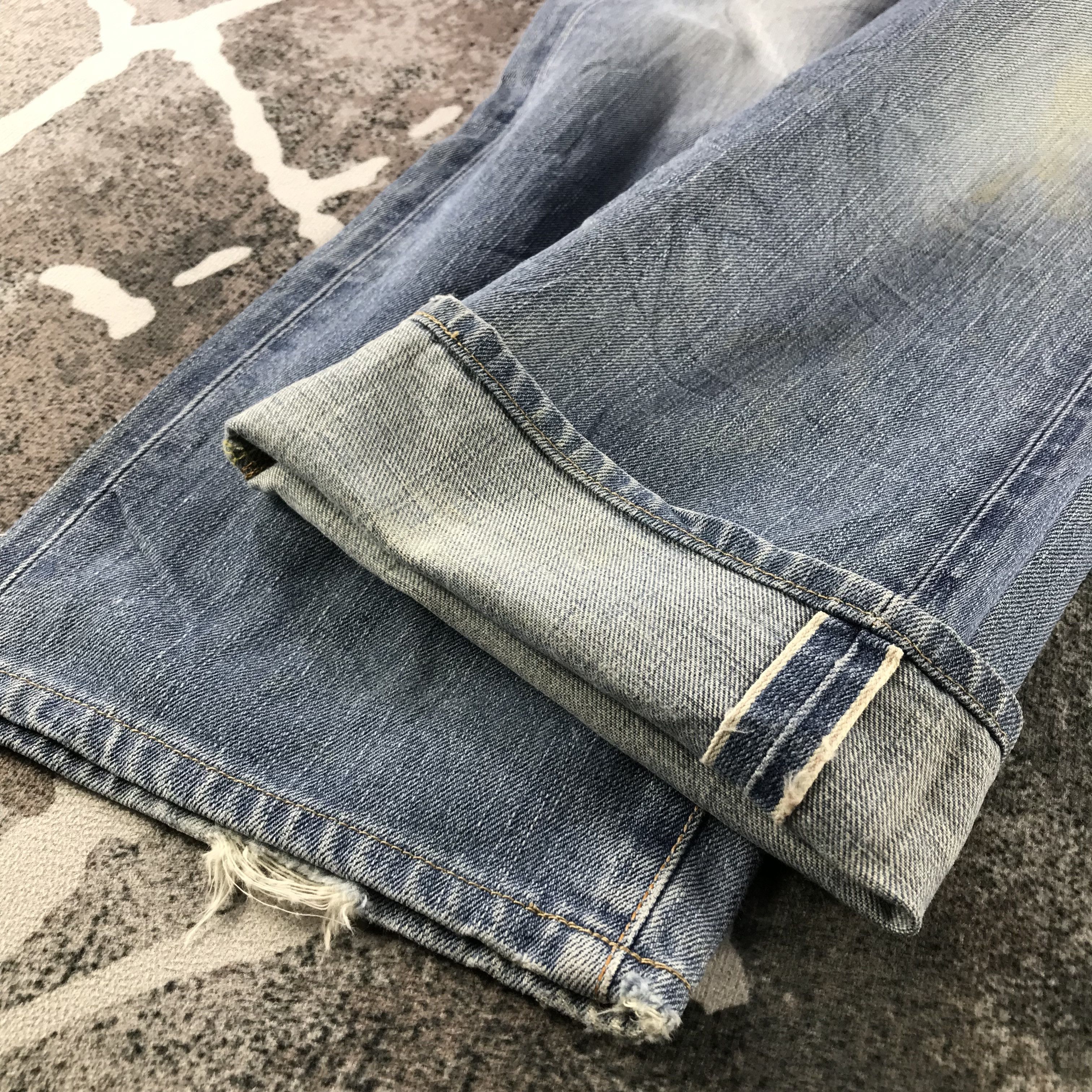 Edwin Distress Edwin 505 Redlne Jeans Selvedge Denim KJ3345 Size US 28 / EU 44 - 7 Thumbnail