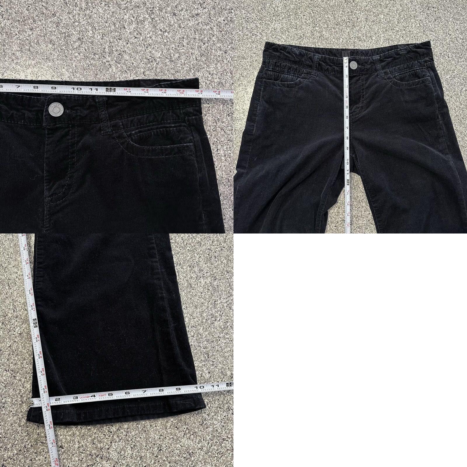 Vintage KUT from the Kloth Corduroy Pants Womens 10 Bootcut Mid Rise Black 34x30 Pant with Pockets Stretch Casual Size 32" / US 10 / IT 46 - 8 Thumbnail