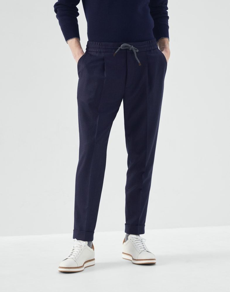 Brunello Cucinelli o1w1db10924 Pants in Blue Size US 34 / EU 50 - 1 Thumbnail