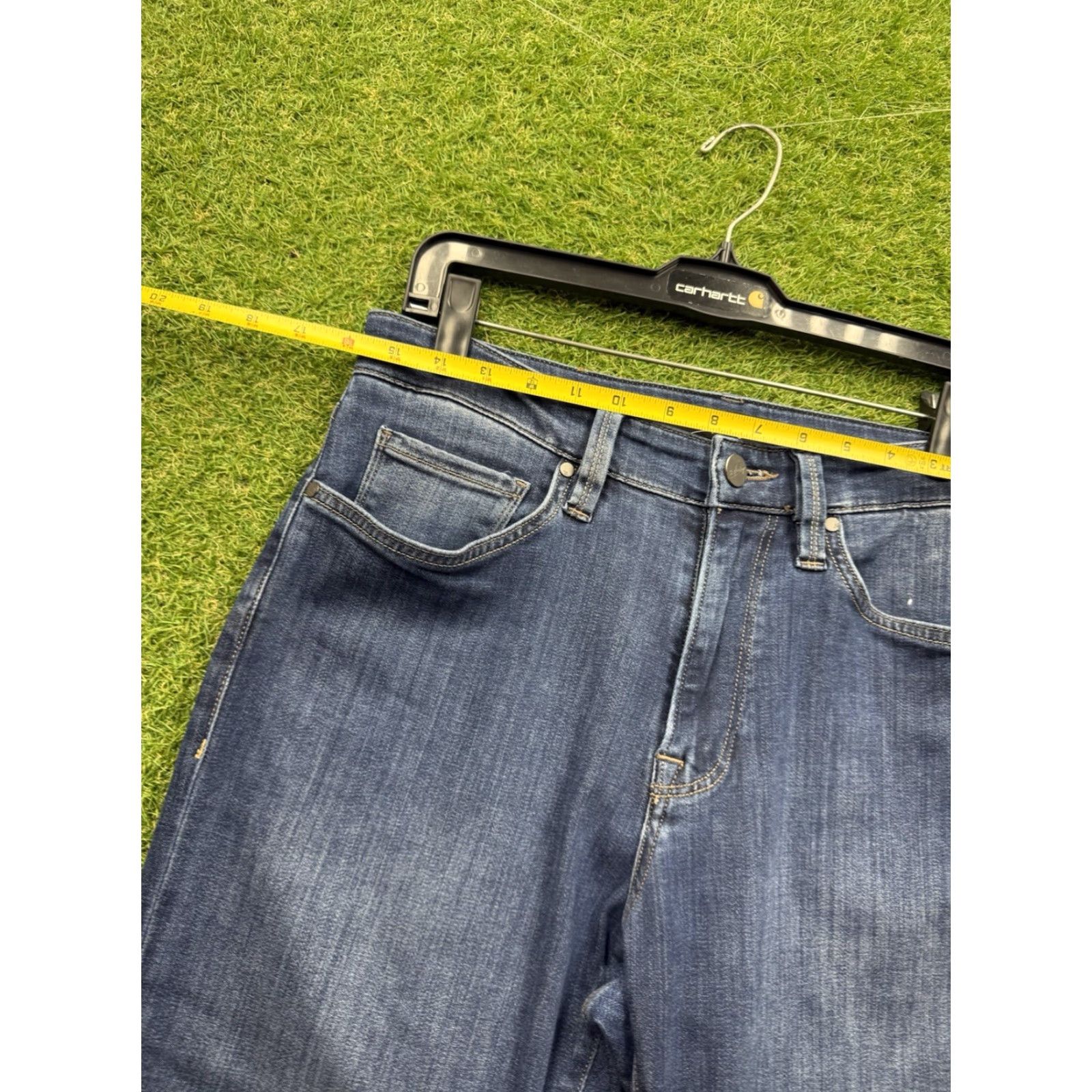 Vintage 34 Heritage Jeans Mens 32x32 Charisma Dark Wash Blue Denim Classic Comfort Rise Button Zip 5-Pocket Straight Regular 34 Heritage Mens Jeans Size US 32 / EU 48 - 7 Thumbnail