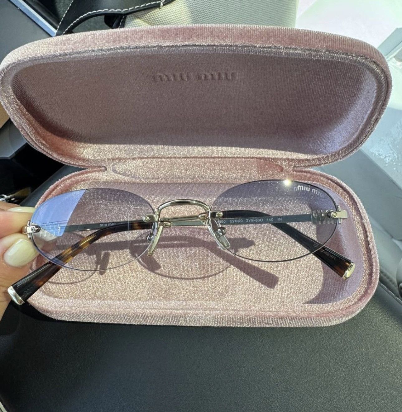 Miu Miu NEW Miu Miu sunglasses MU A54S ZVN80O Size ONE SIZE - 9 Thumbnail