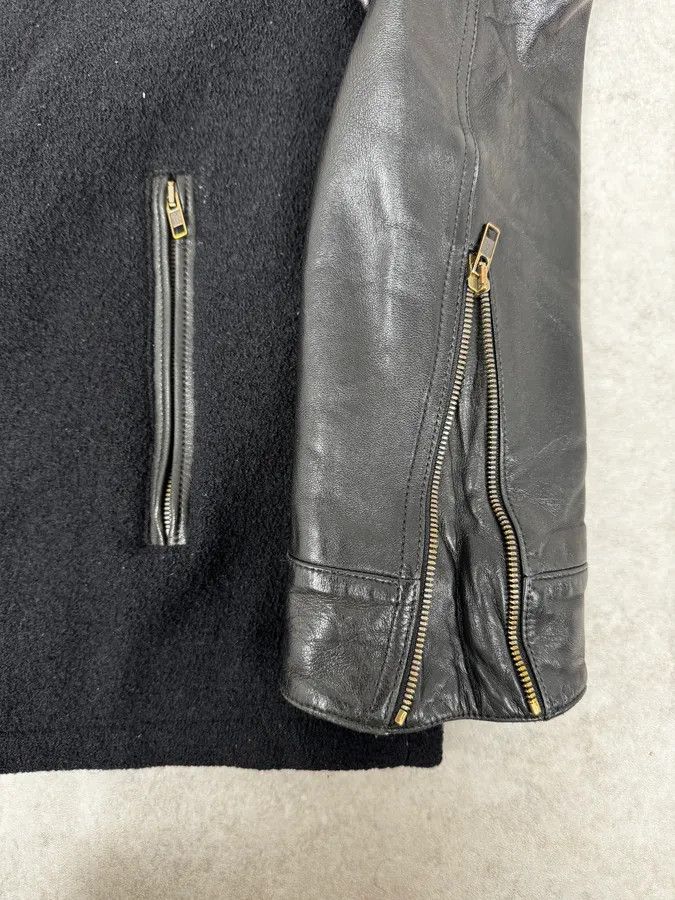 Givenchy AW2013 Givenchy Black Leather Sleeves Bomber Teddy Jacket by Riccardo Tisci Size US M / EU 48-50 / 2 - 9 Thumbnail
