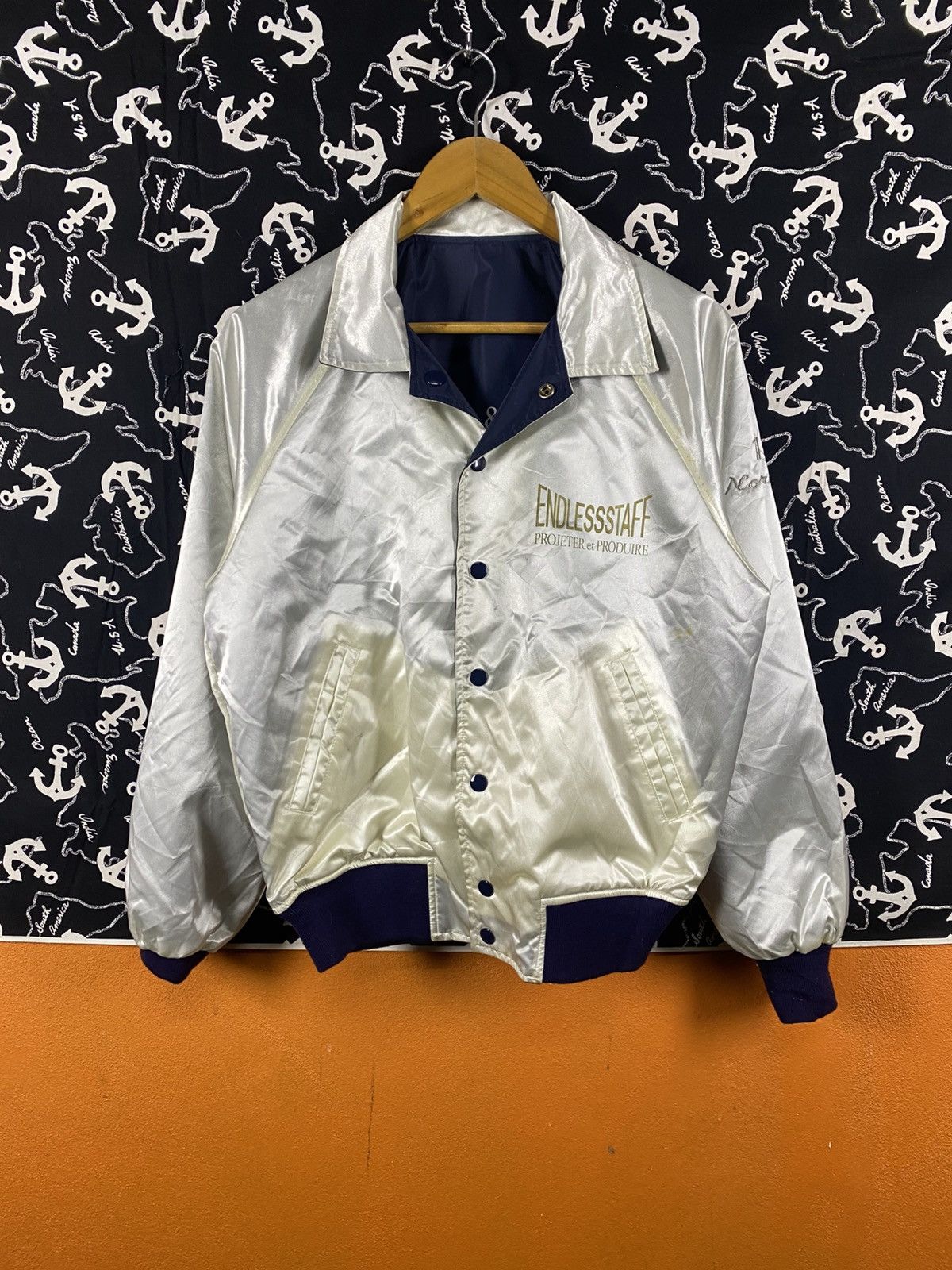 Vintage Endlessstaff Reversible Satin Jacket Science & Technology” Size US S / EU 44-46 / 1 - 11 Thumbnail
