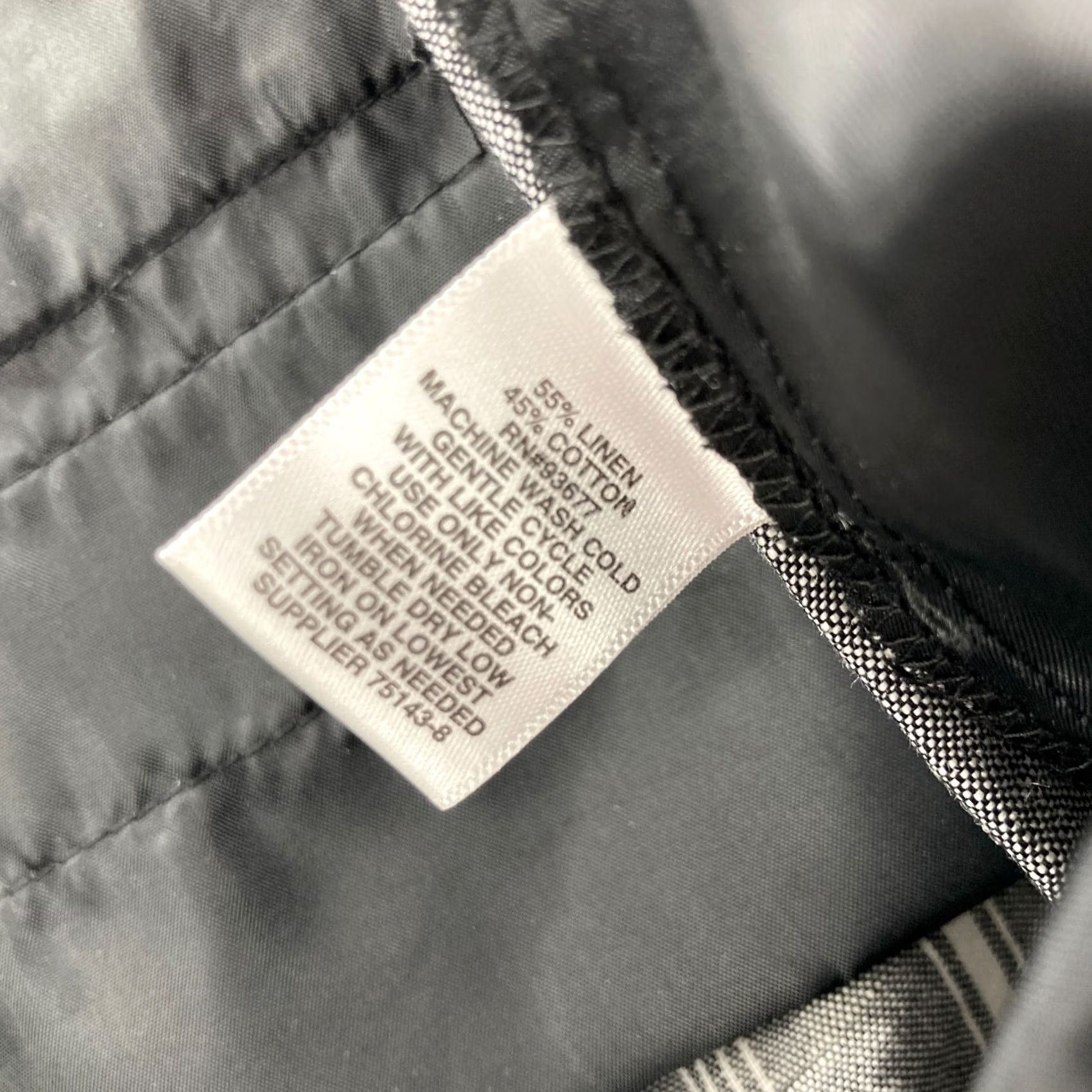 Liz Claiborne Liz Claiborne Pants Womens Size 14 Gray Linen Blend Straight Leg NWT Classic Fit 31in Inseam Ladies Size 36" / US 14 / IT 50 - 5 Thumbnail