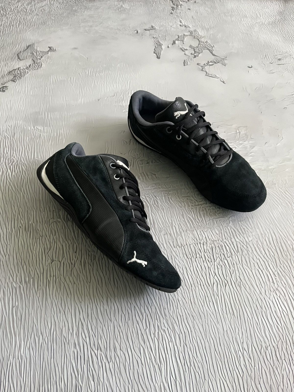 Puma 90s Puma Speedcat Vintage Low Top Sneakers Black Suede Y2K Size US 9 / EU 42 - 1 Thumbnail