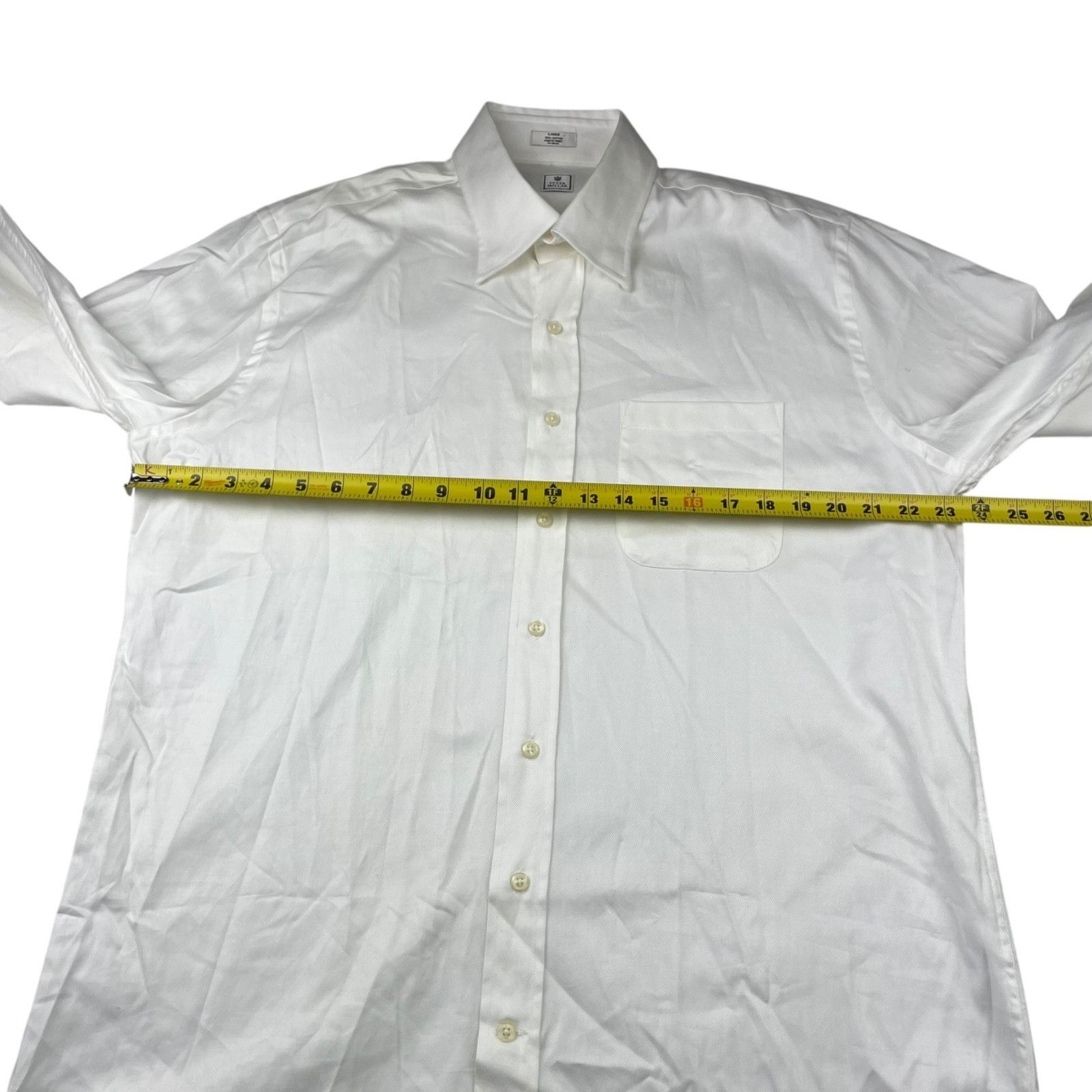 Peter Millar Peter Millar Men's 100% Cotton L/S Dress Shirt White • Large Size US L / EU 52-54 / 3 - 6 Thumbnail