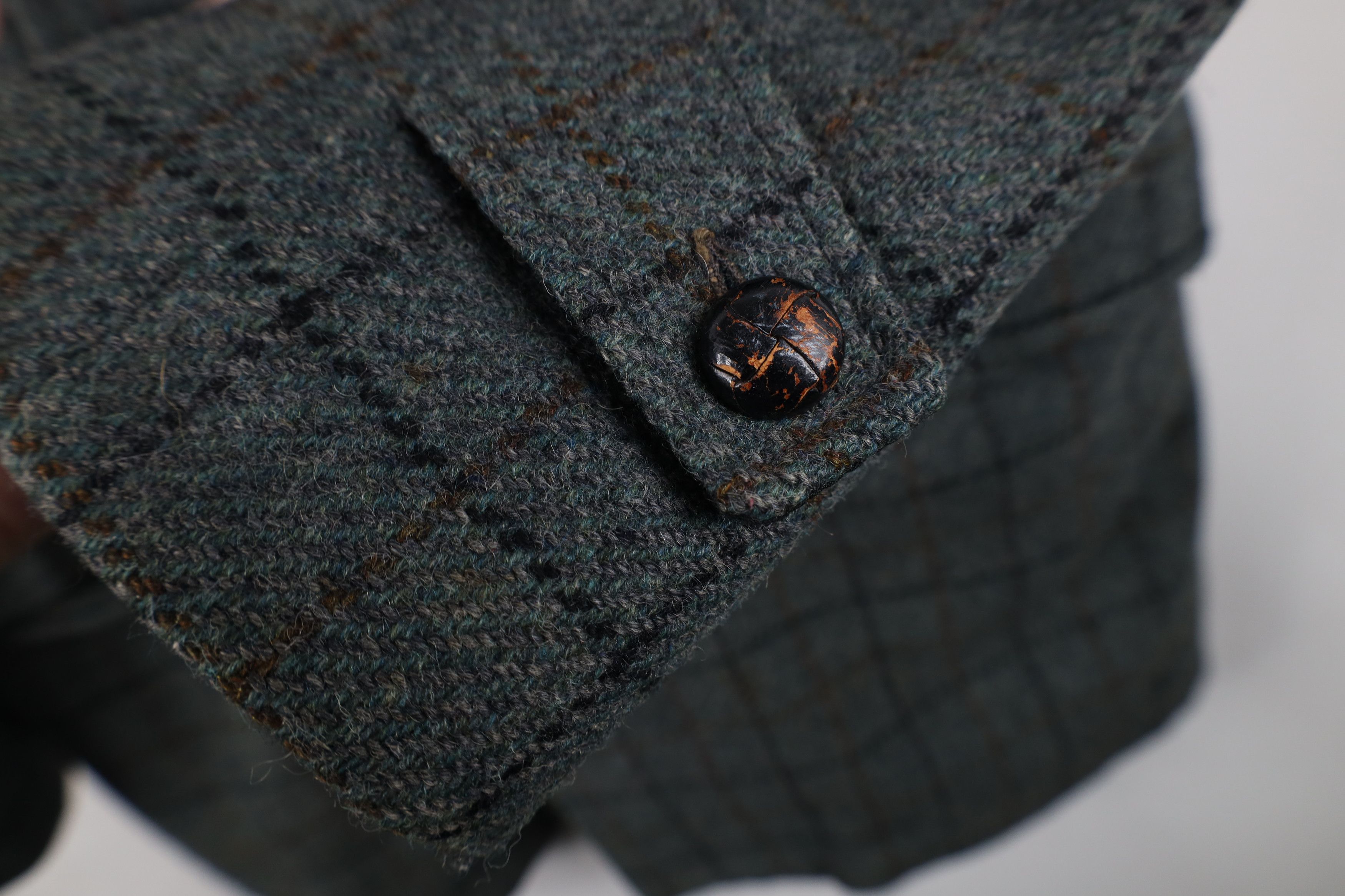 Vintage Vintage 70s Streetwear Lined Wool Tweed Overcoat Jacket Size US L / EU 52-54 / 3 - 6 Thumbnail