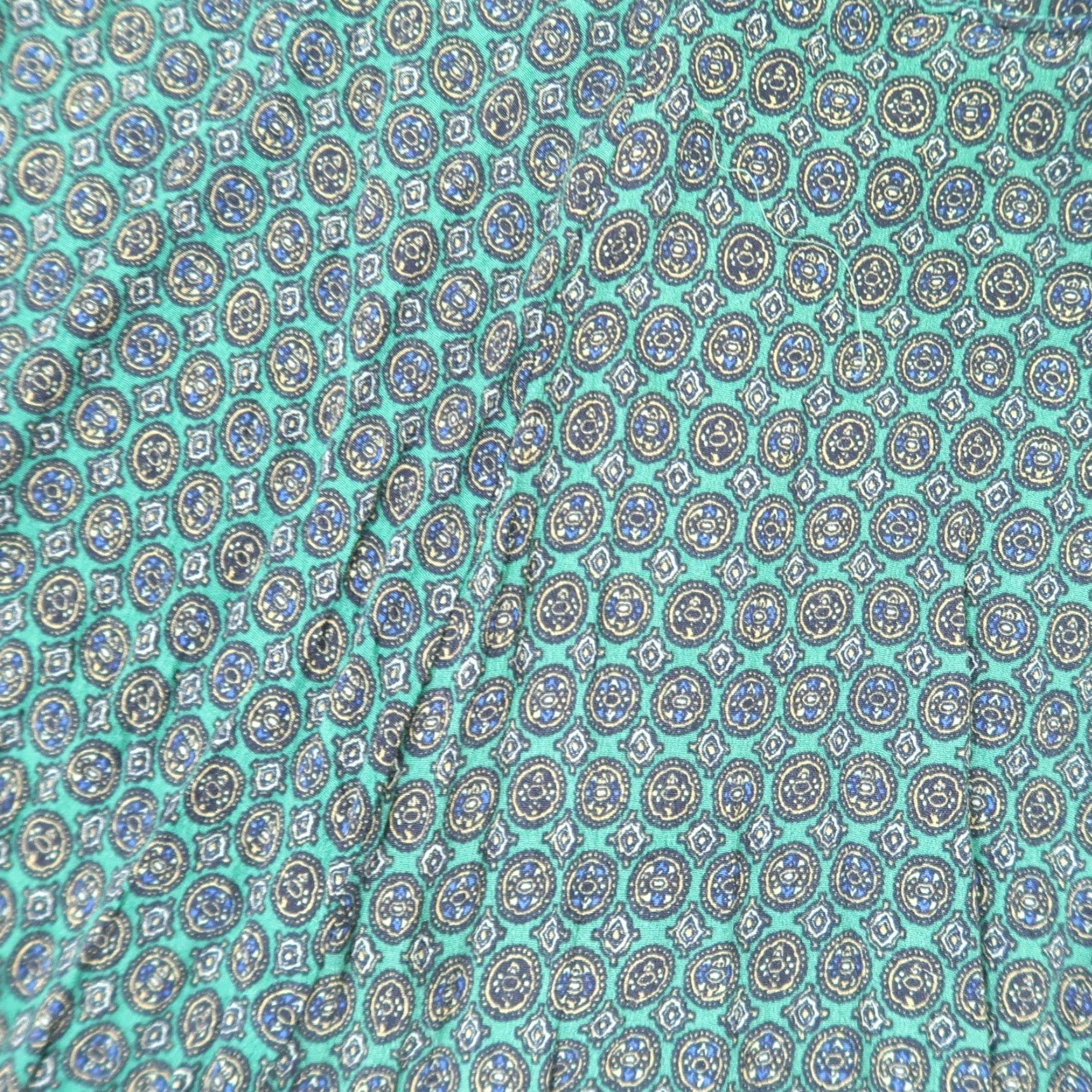 Urban Outfitters Urban Outfitters Green Geometric Print Pants 4 Wide Leg Flare Size 27" / US 4 / IT 40 - 6 Thumbnail
