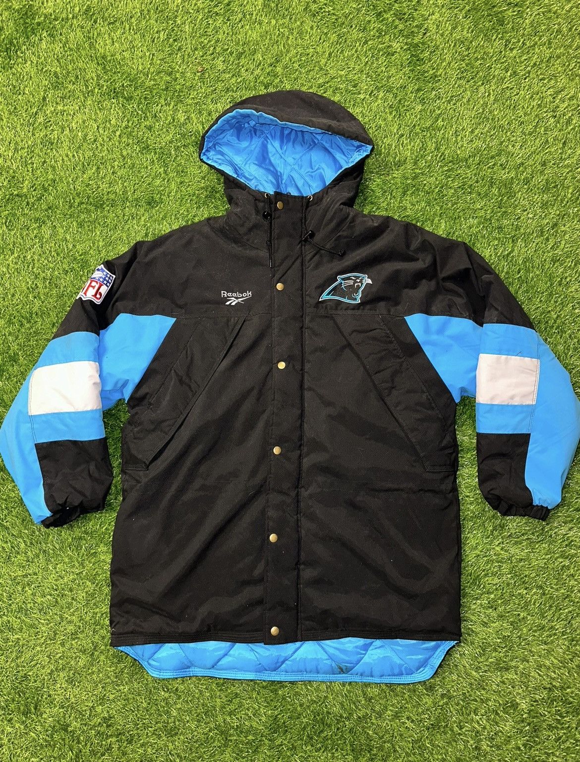 Vintage Nfl Reebok Carolina Panthers Jacket Size Medium