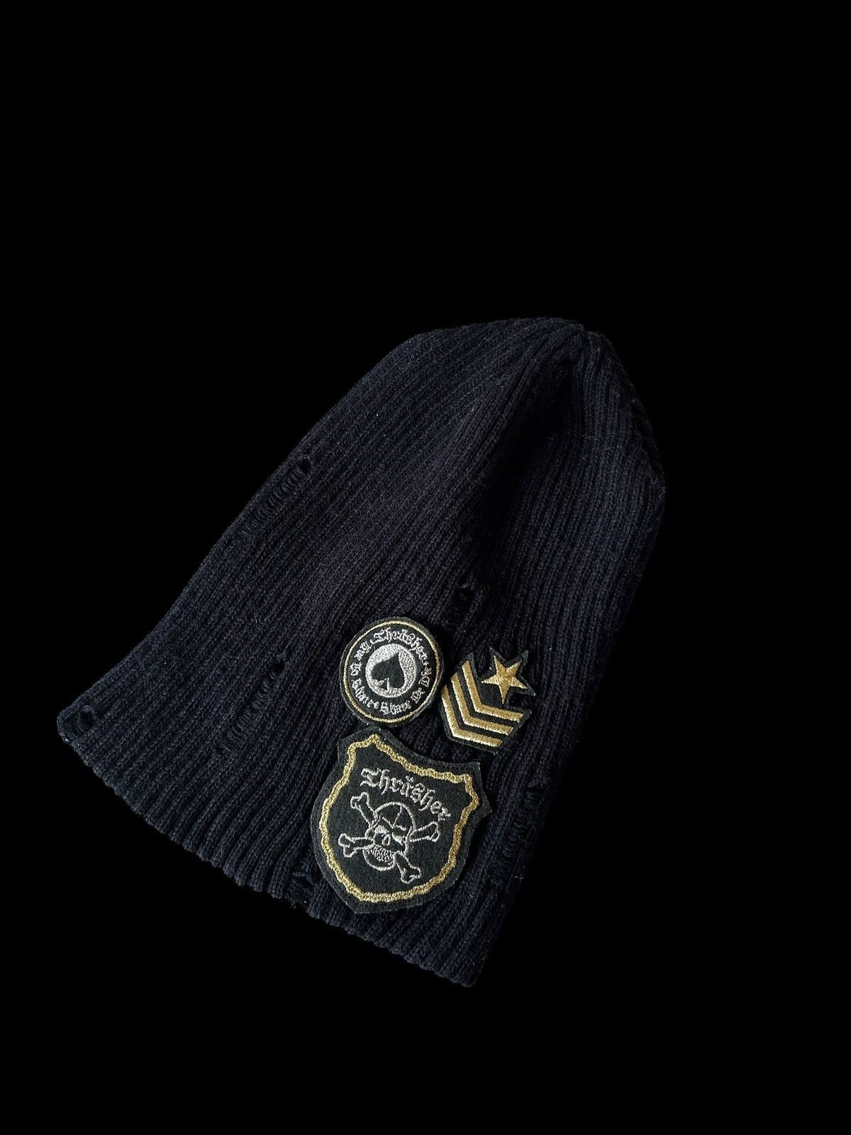 Japanese Brand × Kapital × Vintage Skull Distressed Thrasher Vintage Beanie Hats Size ONE SIZE - 10 Thumbnail