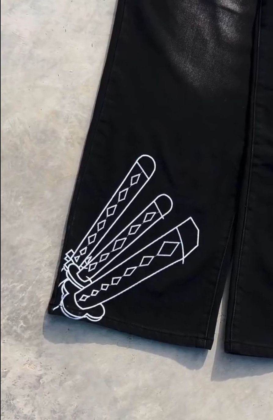 Other Cartoon Embroidery Jean Size US 34 / EU 50 - 5 Thumbnail