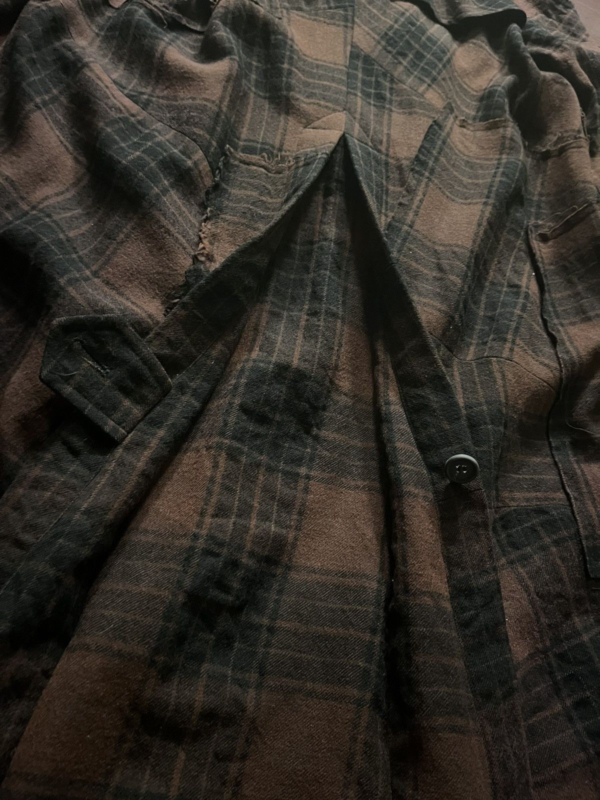 Comme des Garcons AW2002 Junya Watanabe Comme Des Garcons Tartan Trench Coat Size US M / EU 48-50 / 2 - 9 Thumbnail