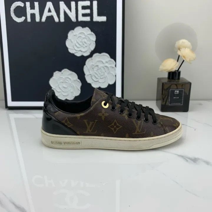 Louis Vuitton Louis Vuitton Black Monogram Sneakers -2508 Size US 5.5 / EU 38 - 7 Thumbnail