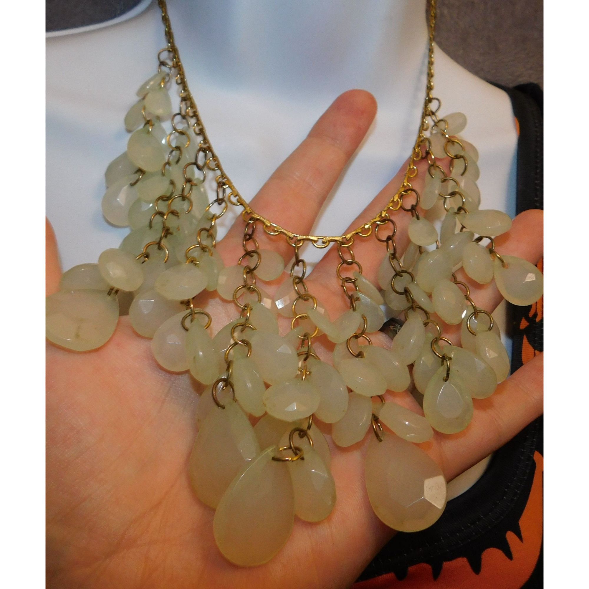 Other White And Gold Beaded Necklace Size ONE SIZE - 2 Thumbnail