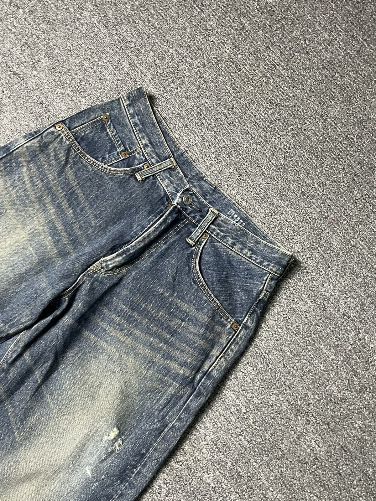 Edwin × Vintage Vintage EDWIN Brand Baggy Jeans (91) Size US 28 / EU 44 - 4 Thumbnail