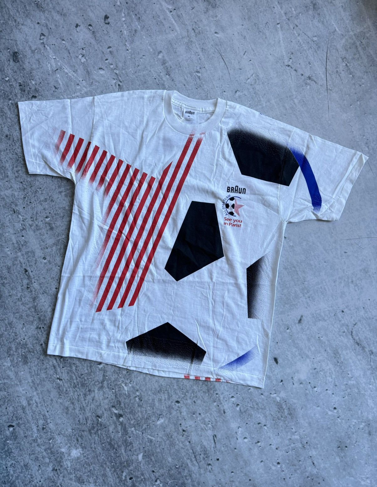 Braun × Vintage Vintage 1994 Braun France WORLD CUP ISL tm Size US XL / EU 56 / 4 - 1 Thumbnail
