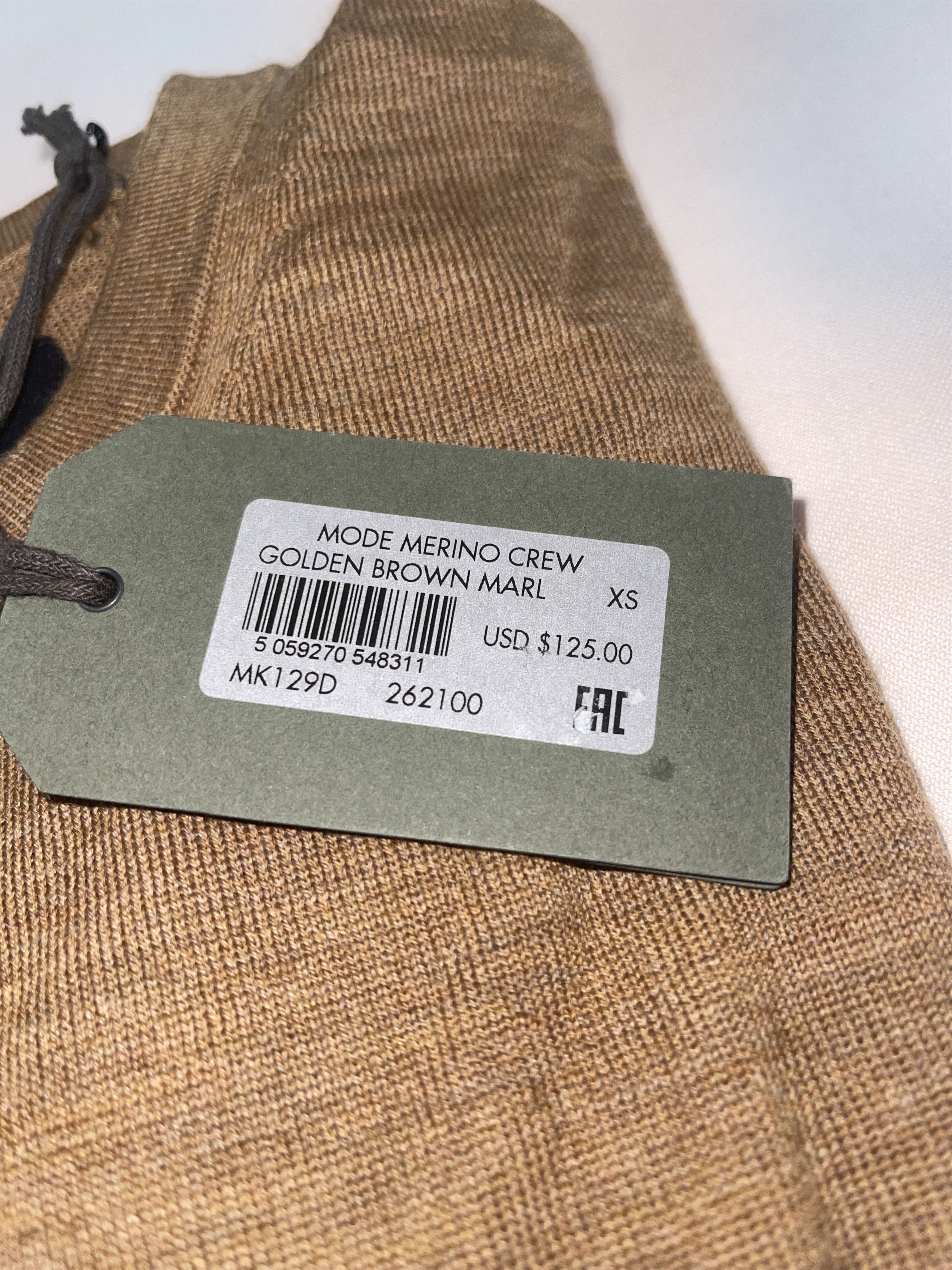 Allsaints All Saints Brown Merino Wool Long Sleeve XS Sweater Size US XS / EU 42 / 0 - 7 Thumbnail
