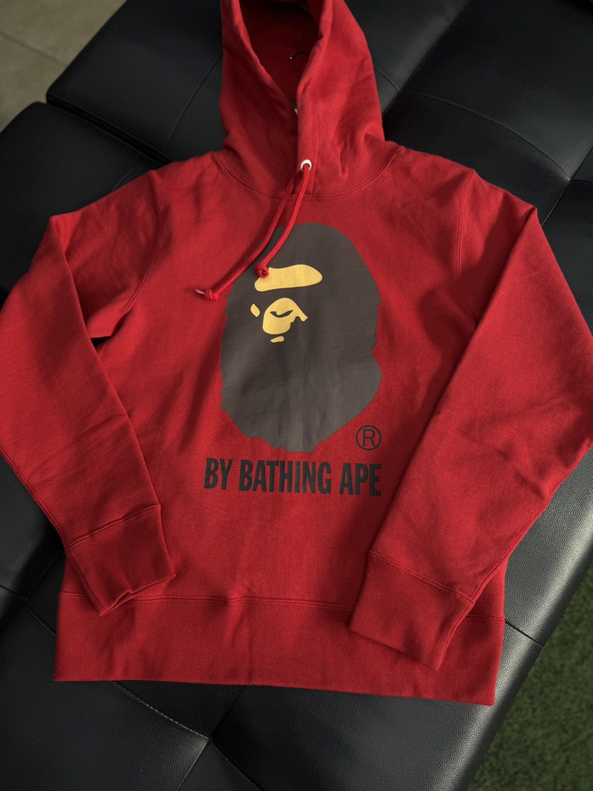 Bape Bape Hoodie Pullover Red Basic Logo Size Small (NEW) Size US S / EU 44-46 / 1 - 4 Thumbnail