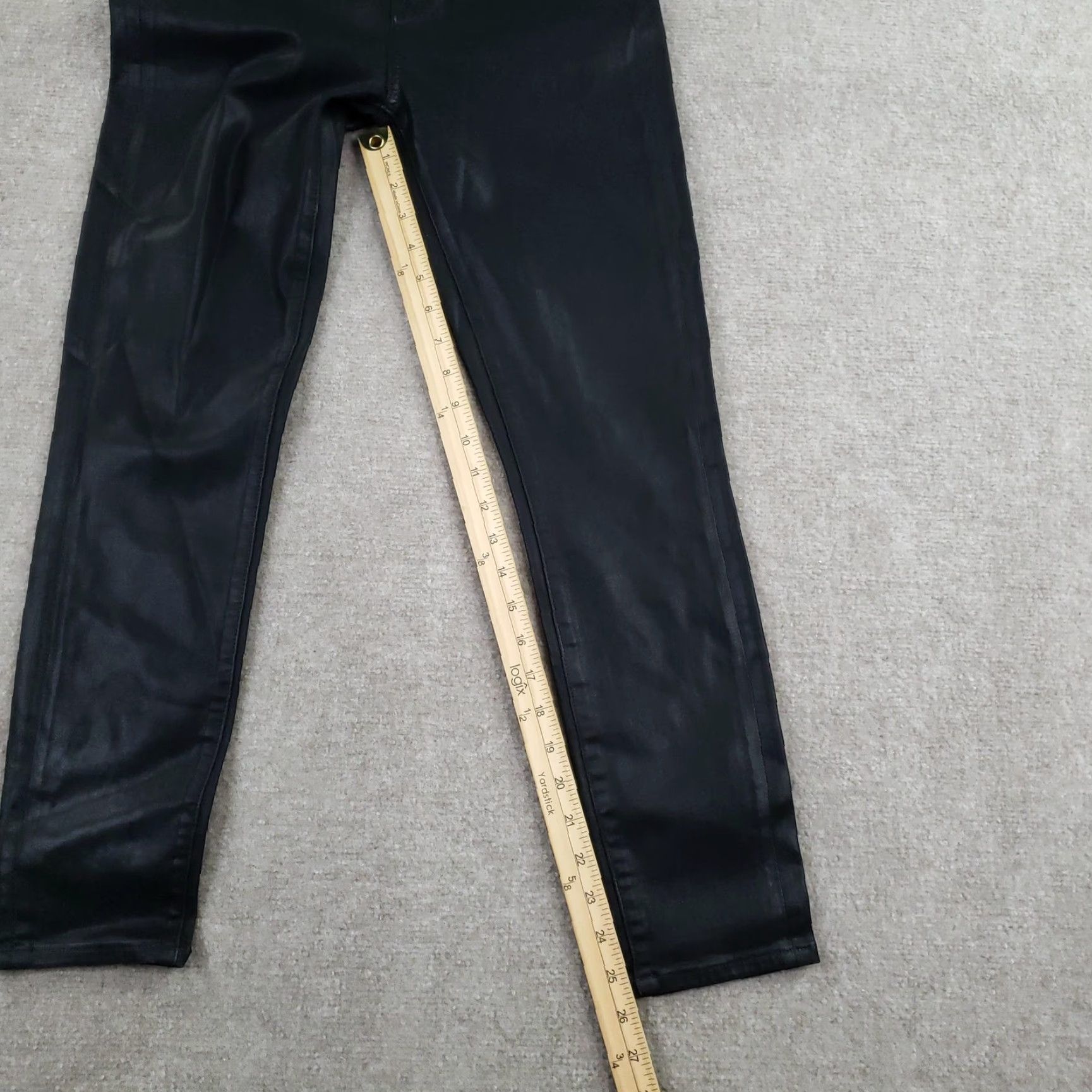7 For All Mankind 7 For All Mankind Pants Womens 29 Black Coated Skinny Ankle Denim 7 For All Mankind Pants Womens 29 Black Coated Skinny Ankle Denim Size 29" - 2 Thumbnail